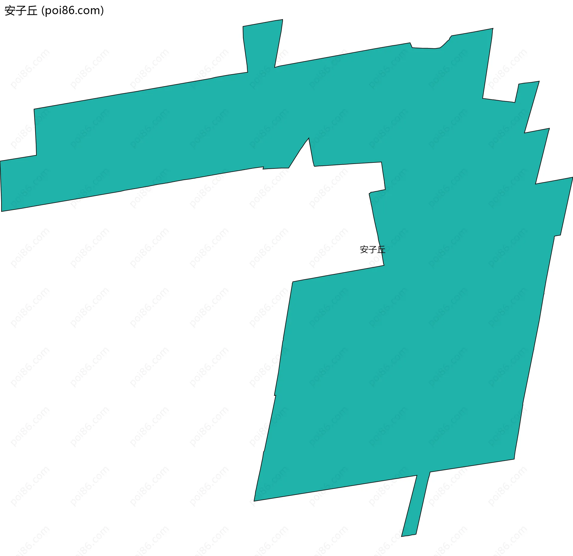 安子丘边界地图