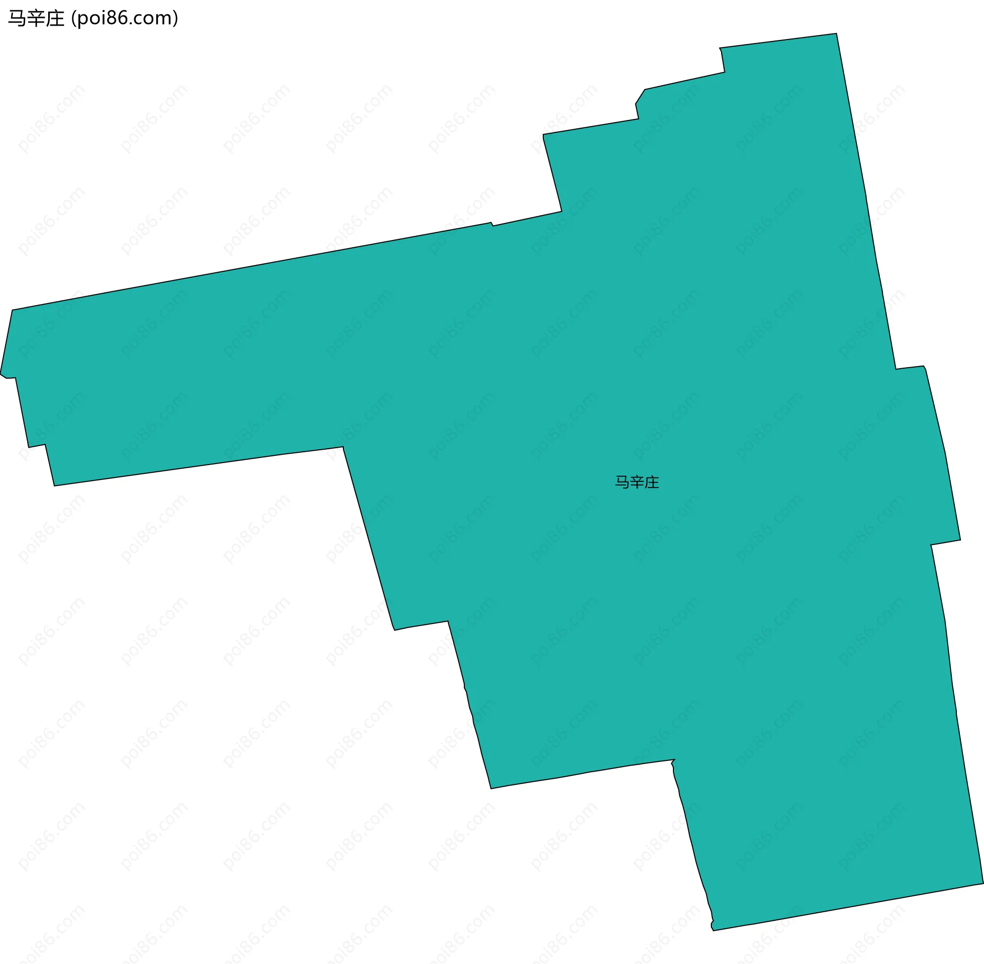 马辛庄边界地图
