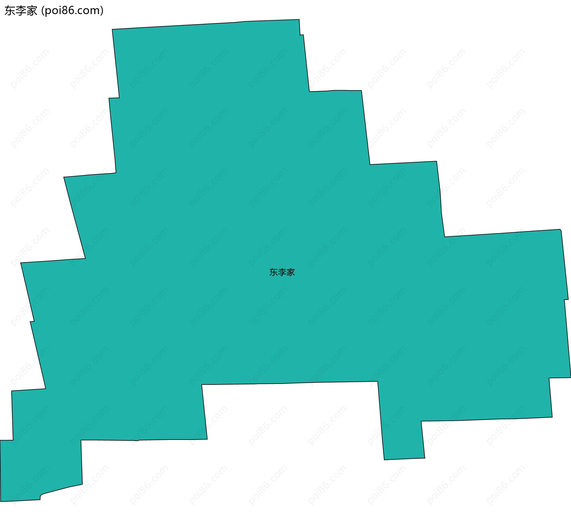 东李家边界地图