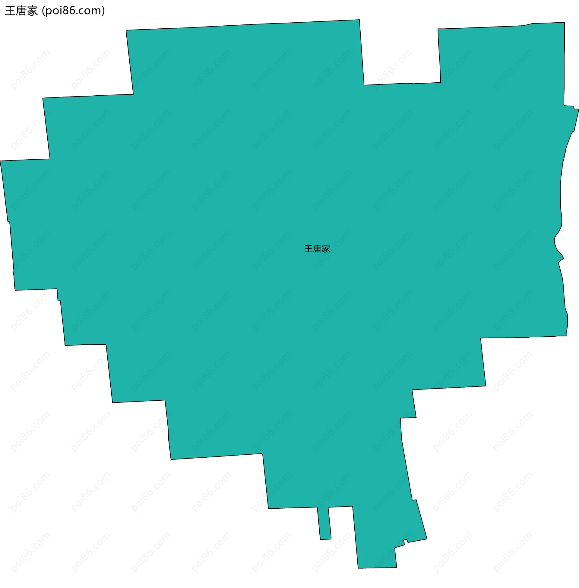 王唐家边界地图