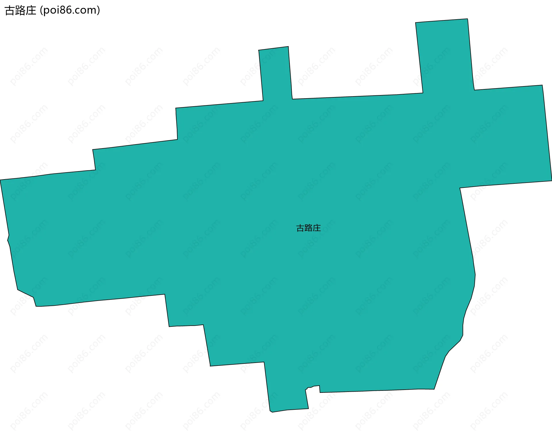 古路庄边界地图