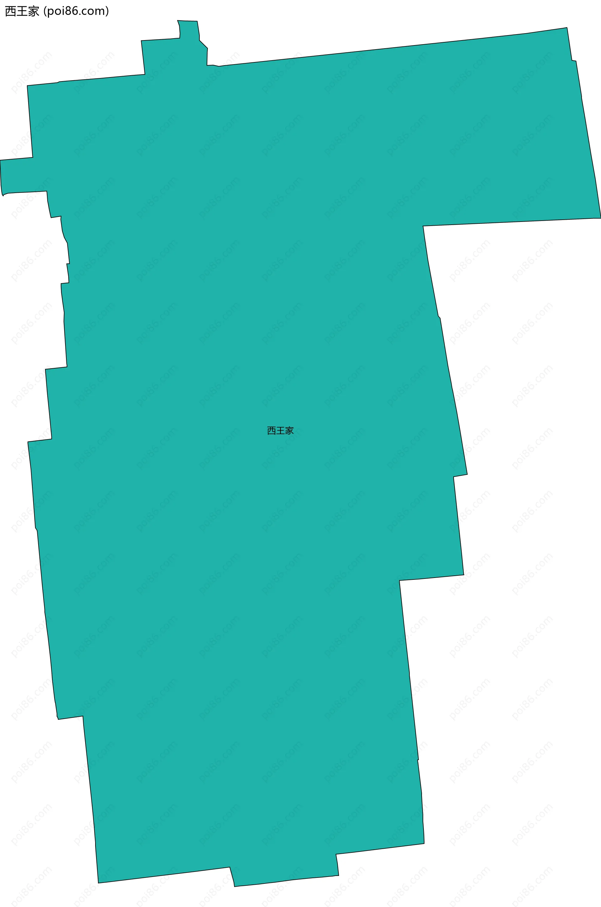 西王家边界地图