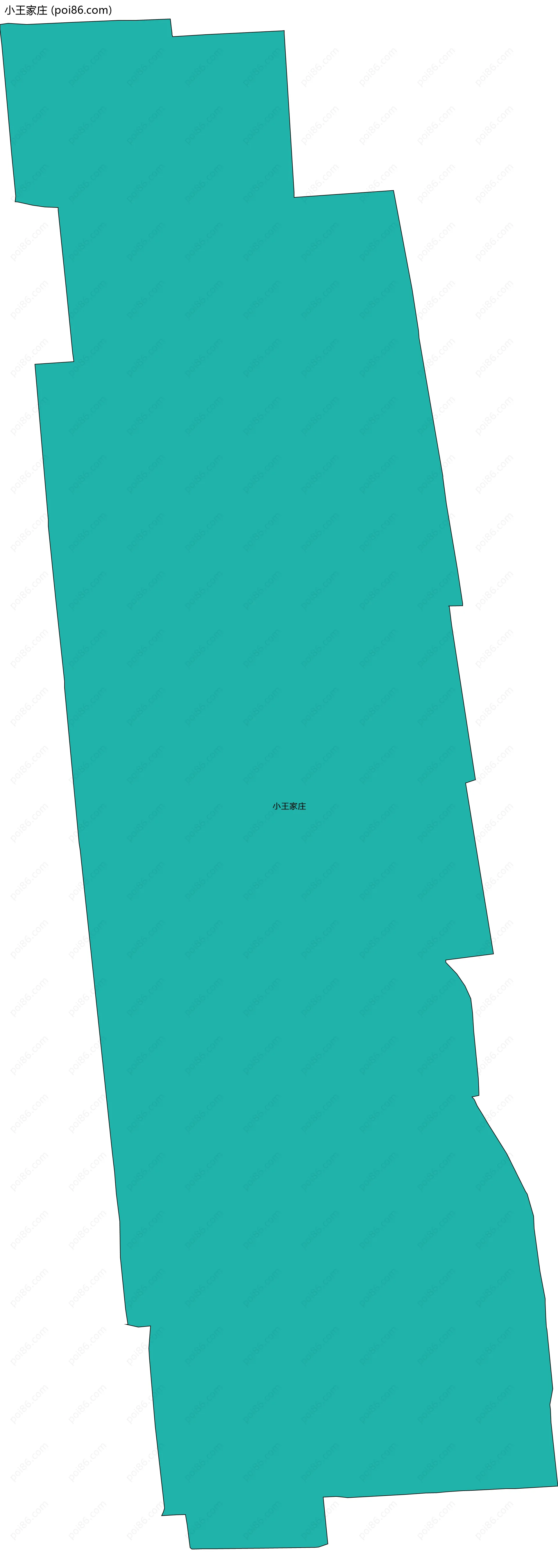 小王家庄边界地图