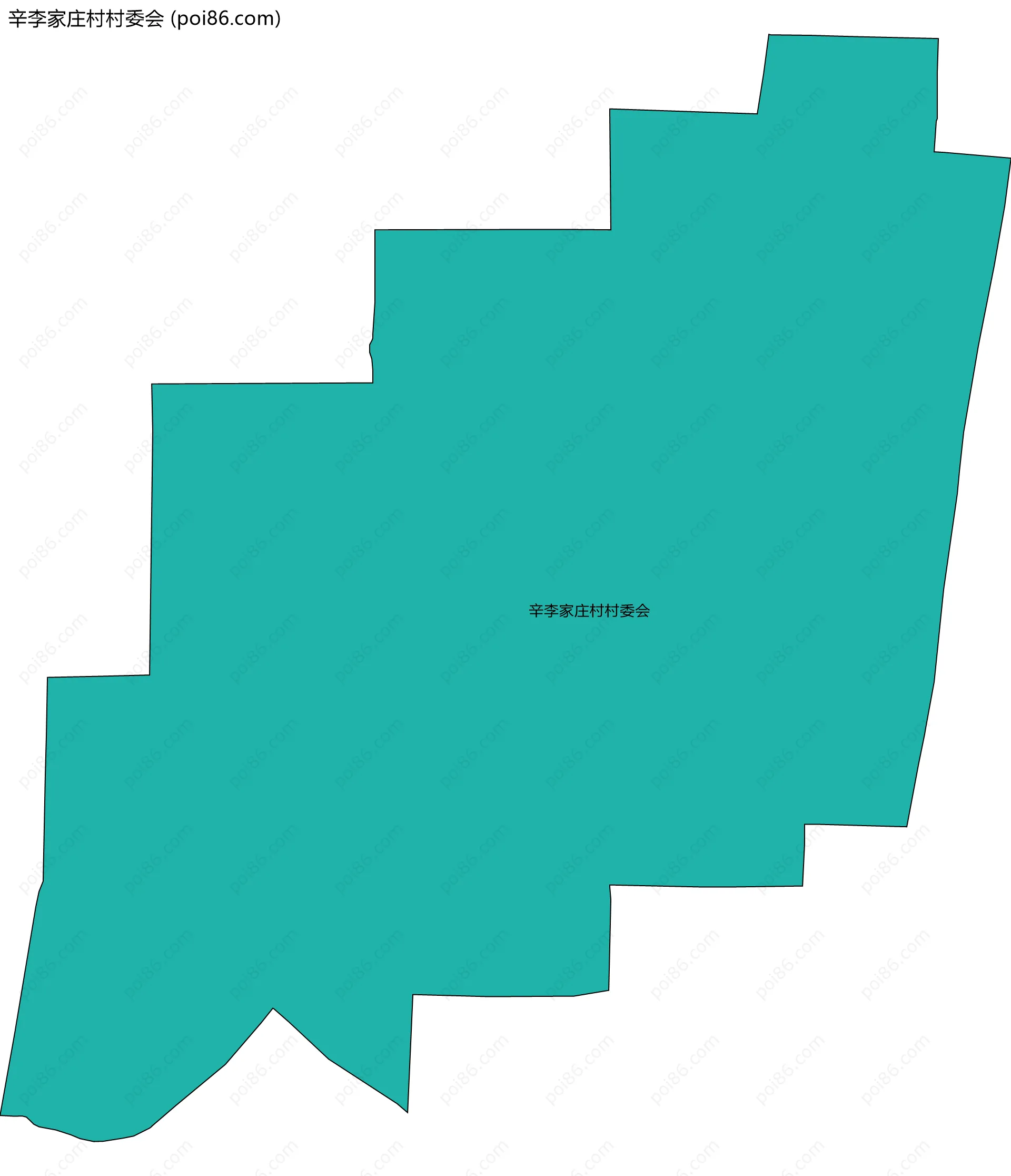 辛李家庄村村委会边界地图