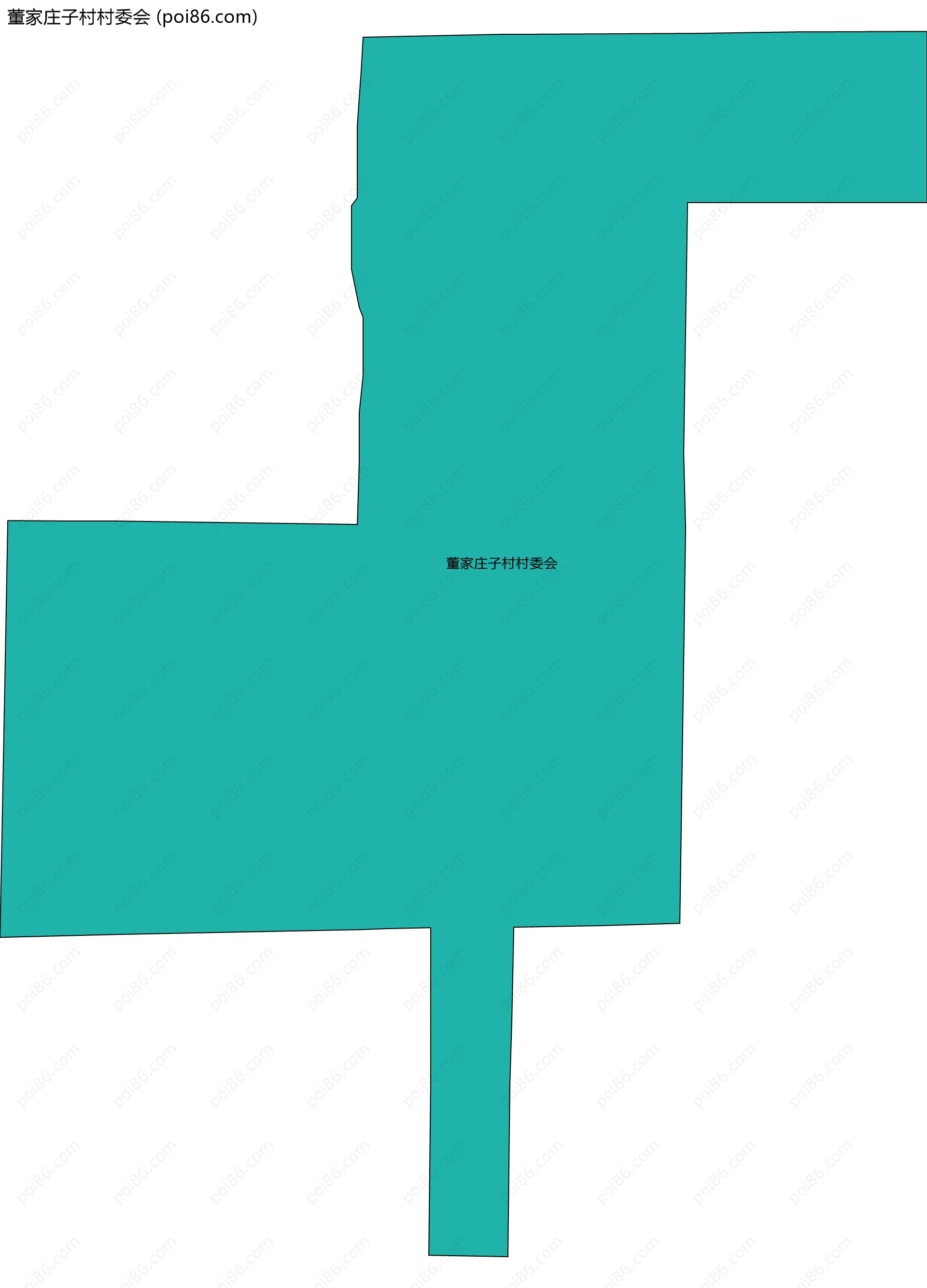 董家庄子村村委会边界地图