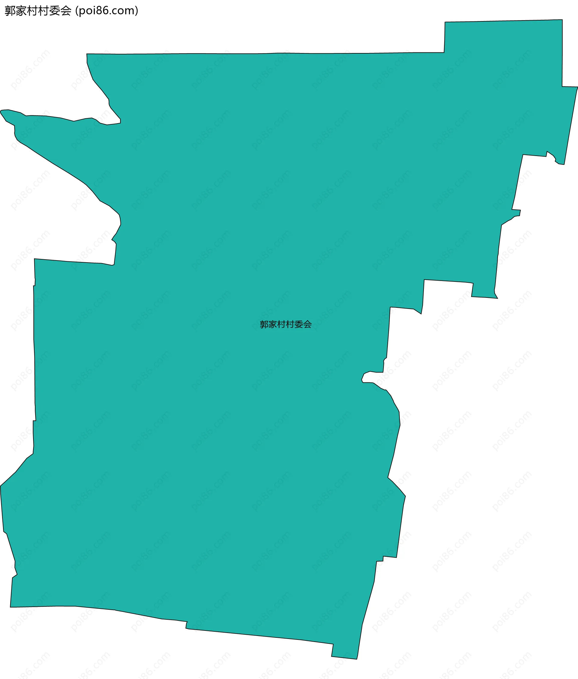 郭家村村委会边界地图