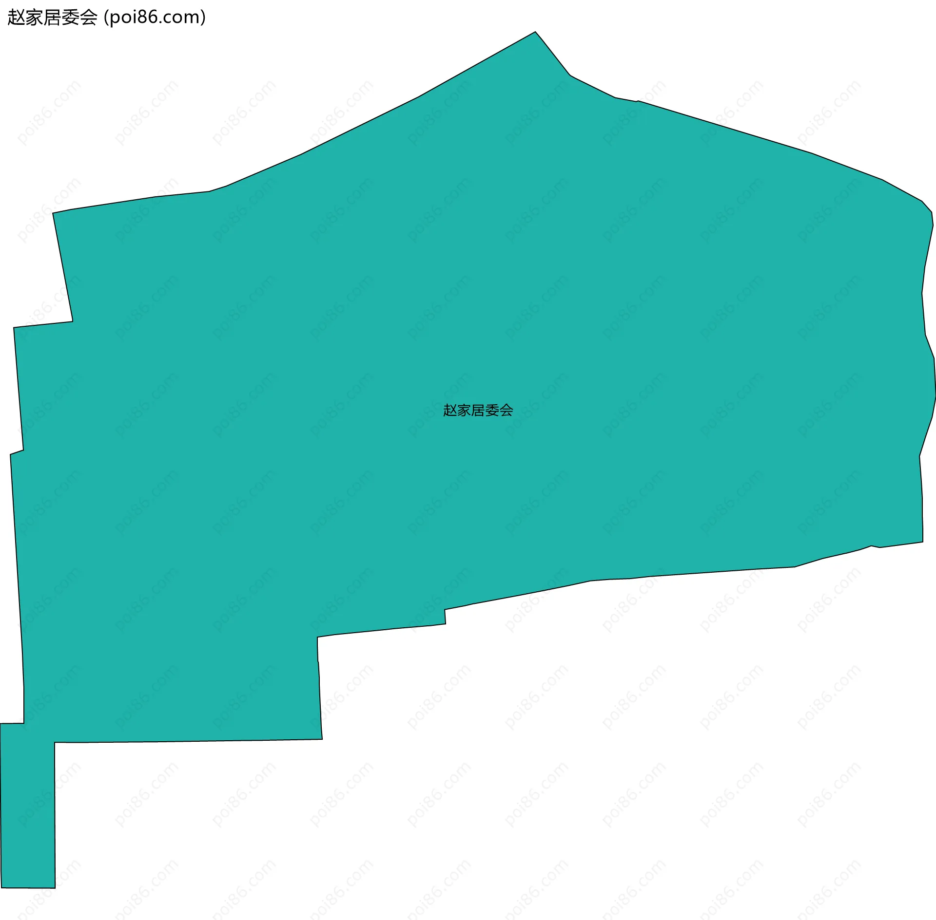 赵家居委会边界地图