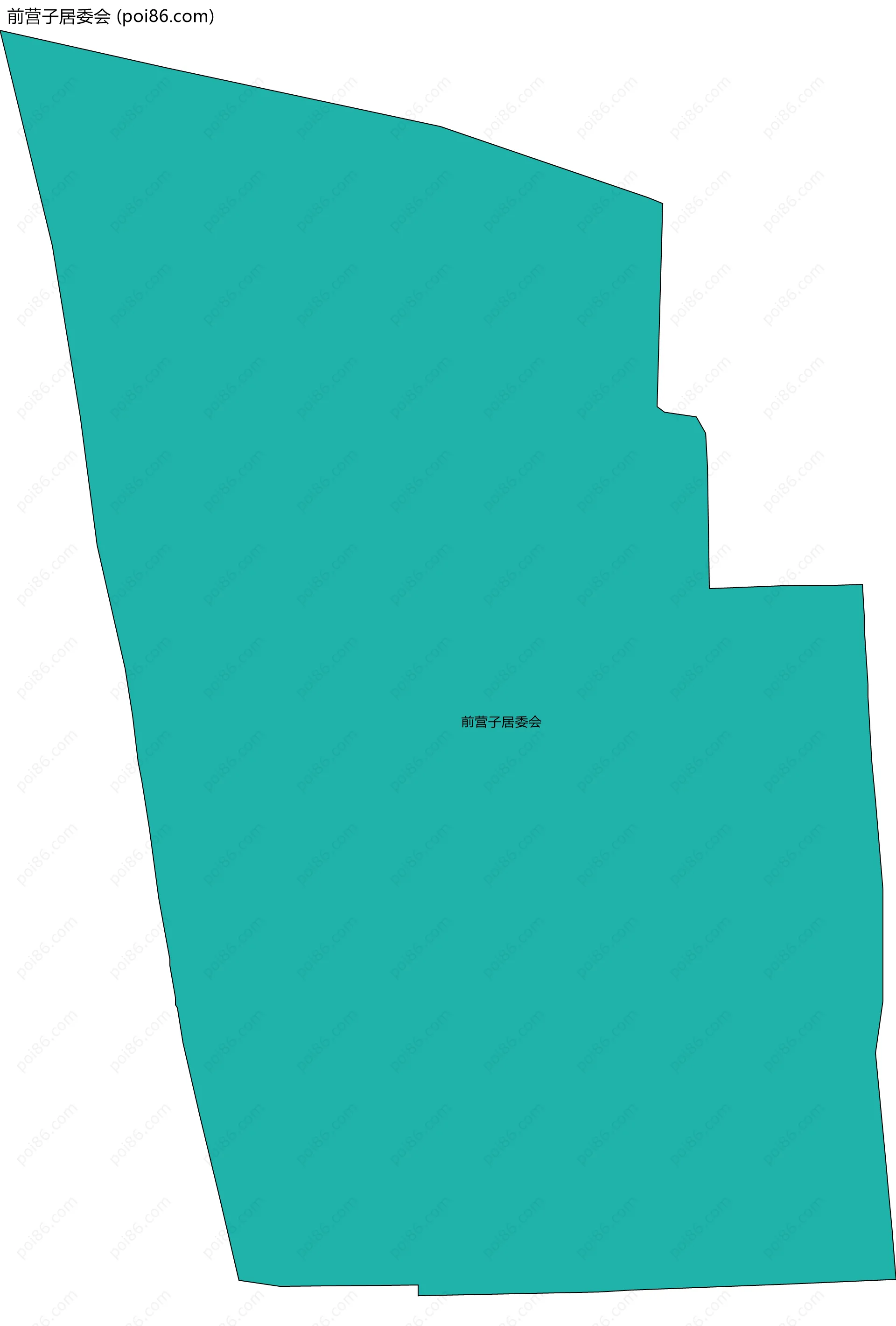 前营子居委会边界地图