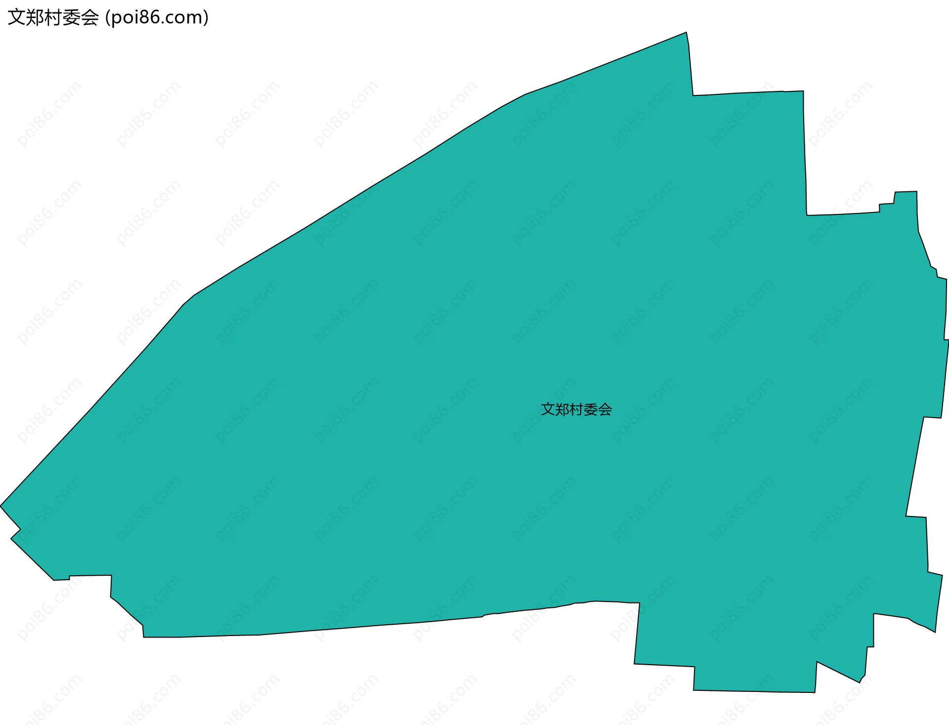 文郑村委会边界地图