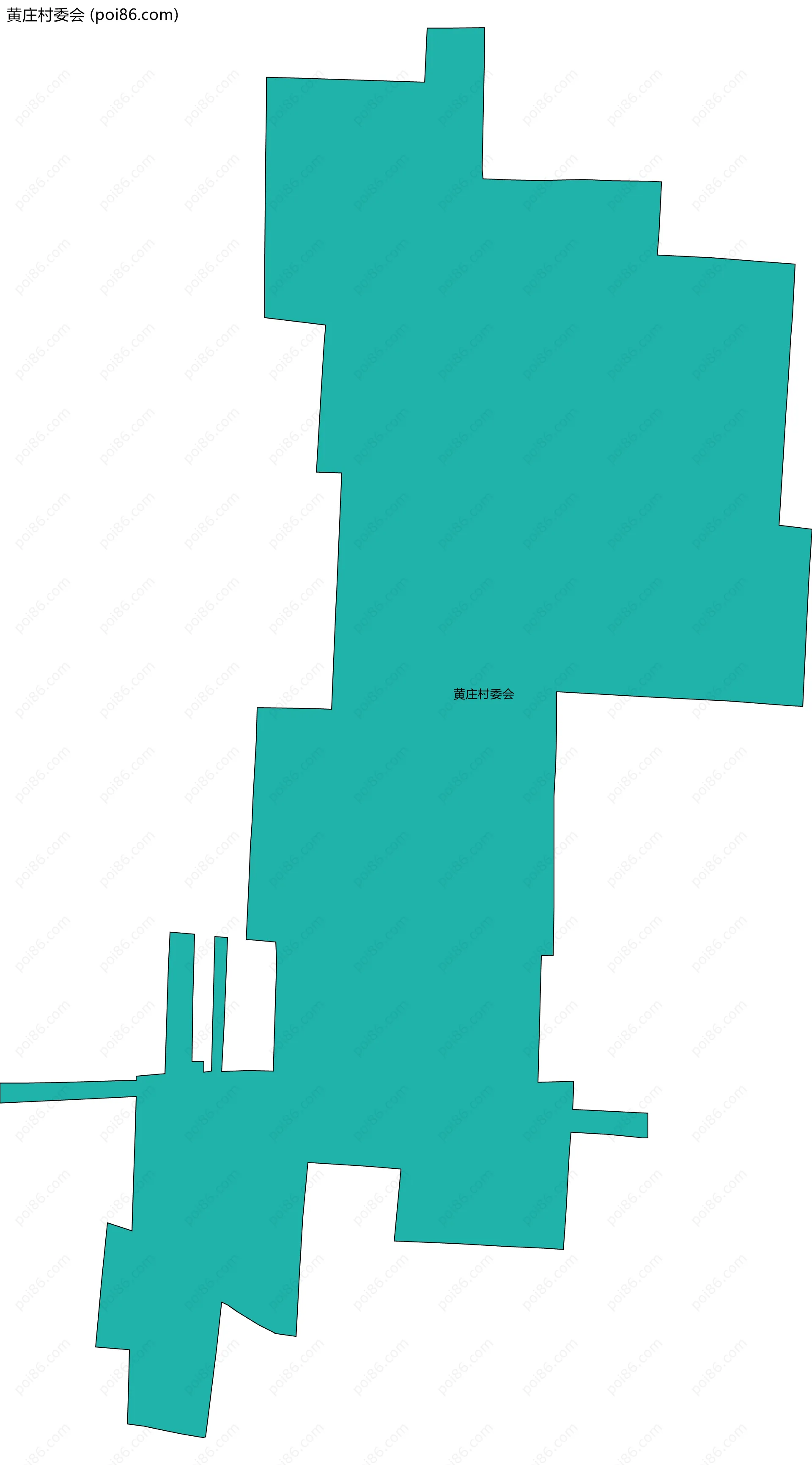 黄庄村委会边界地图