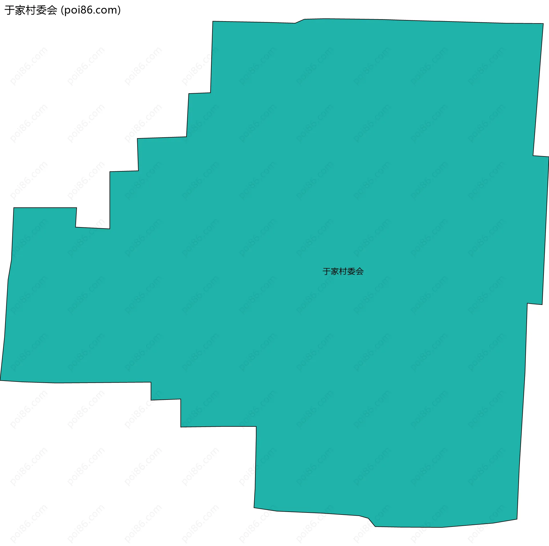 于家村委会边界地图