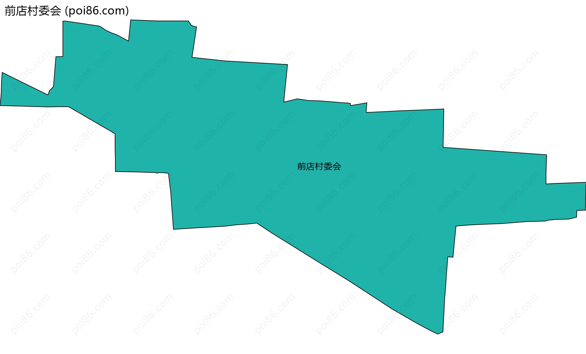 前店村委会边界地图