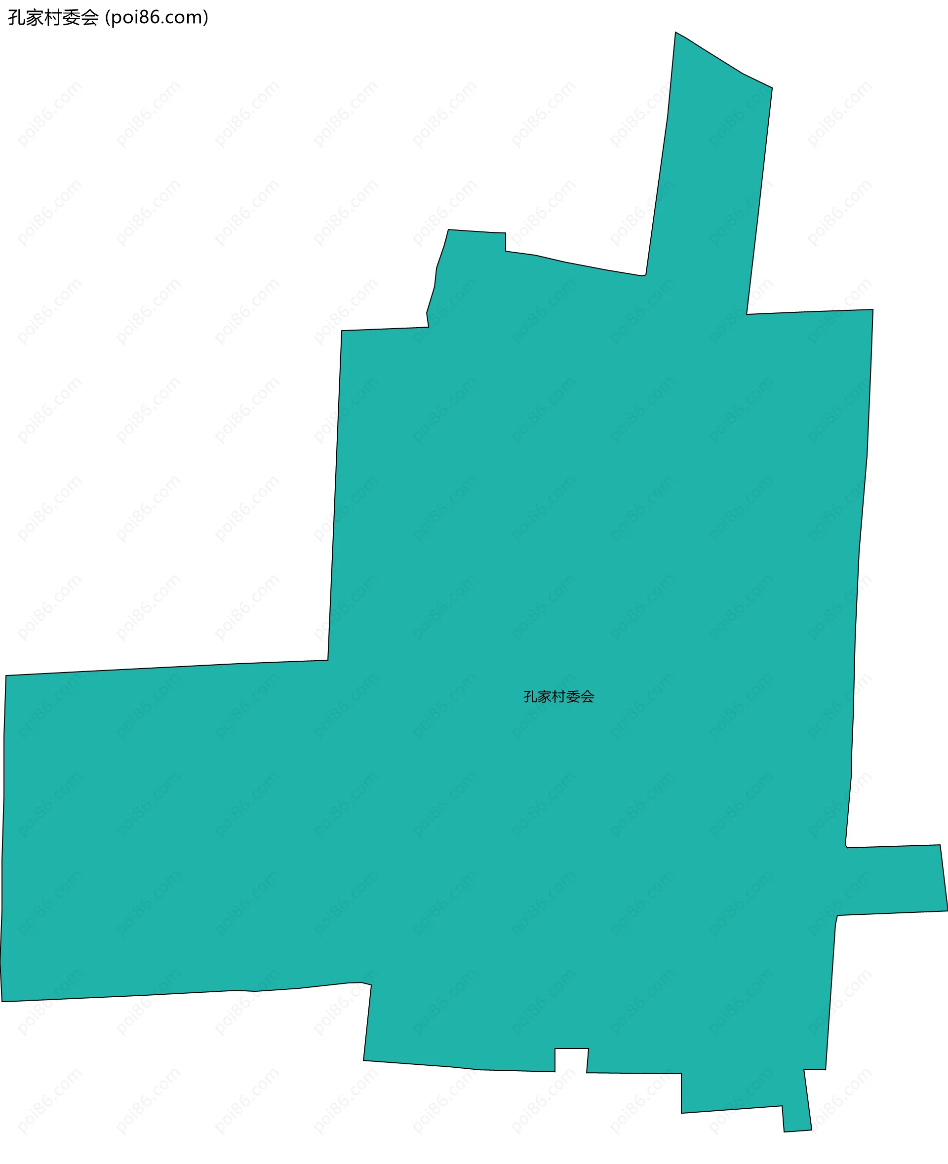 孔家村委会边界地图