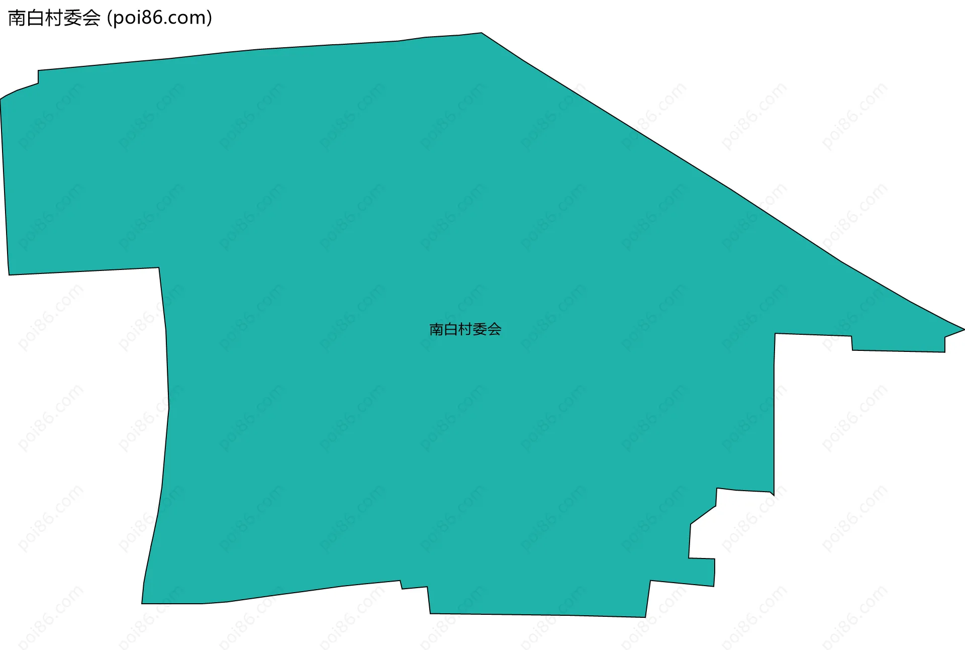 南白村委会边界地图
