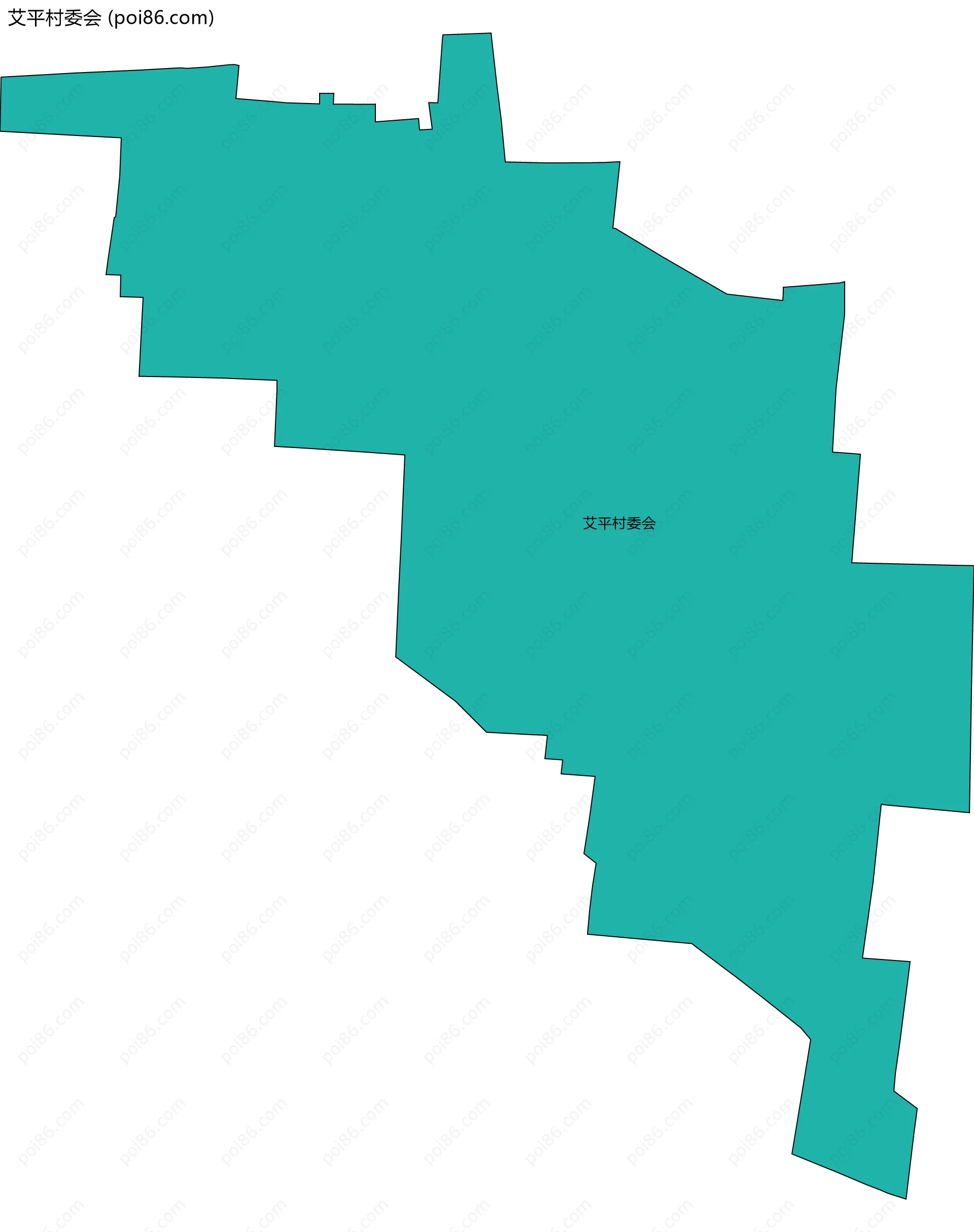 艾平村委会边界地图