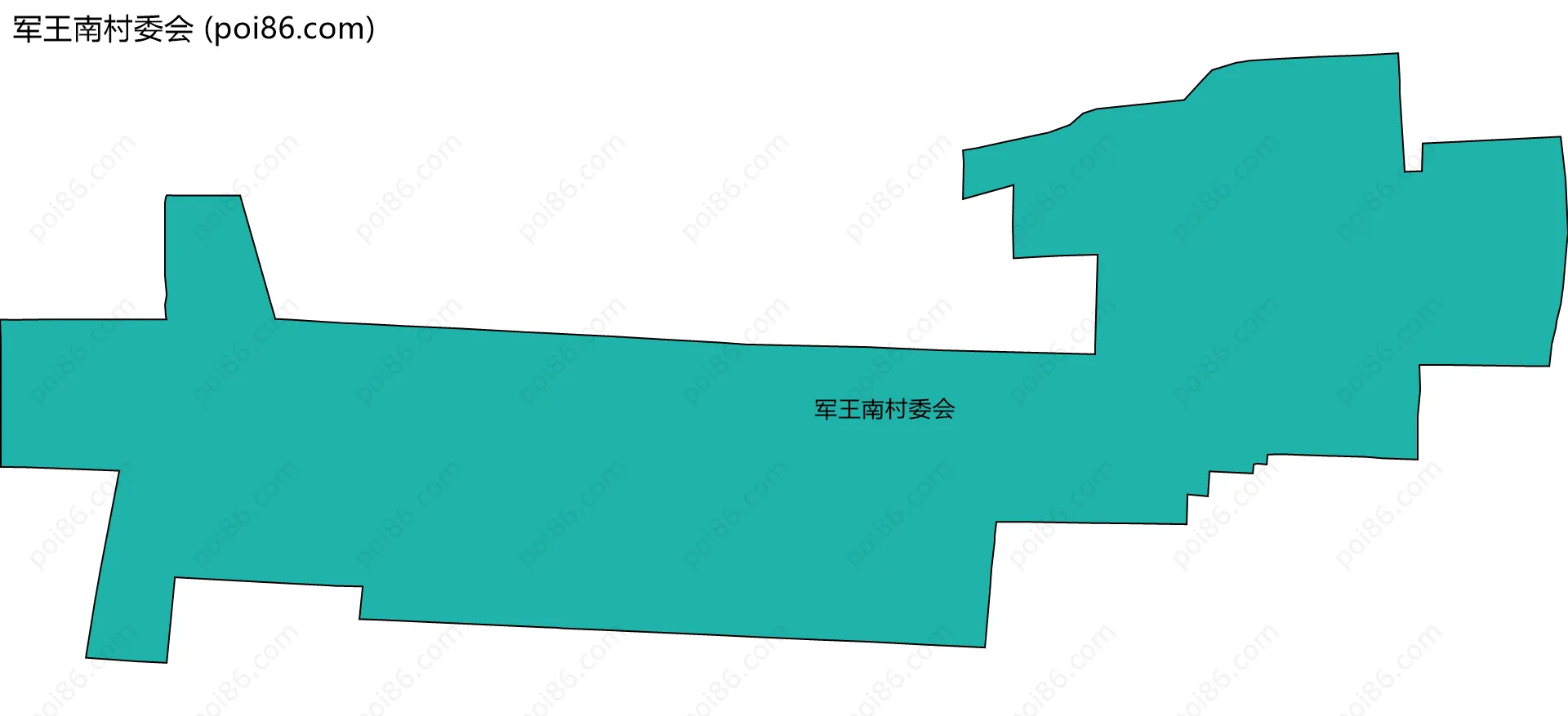 军王南村委会边界地图