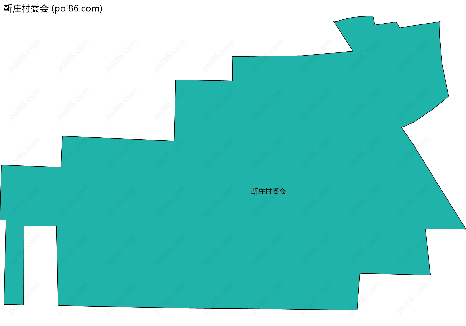 靳庄村委会边界地图