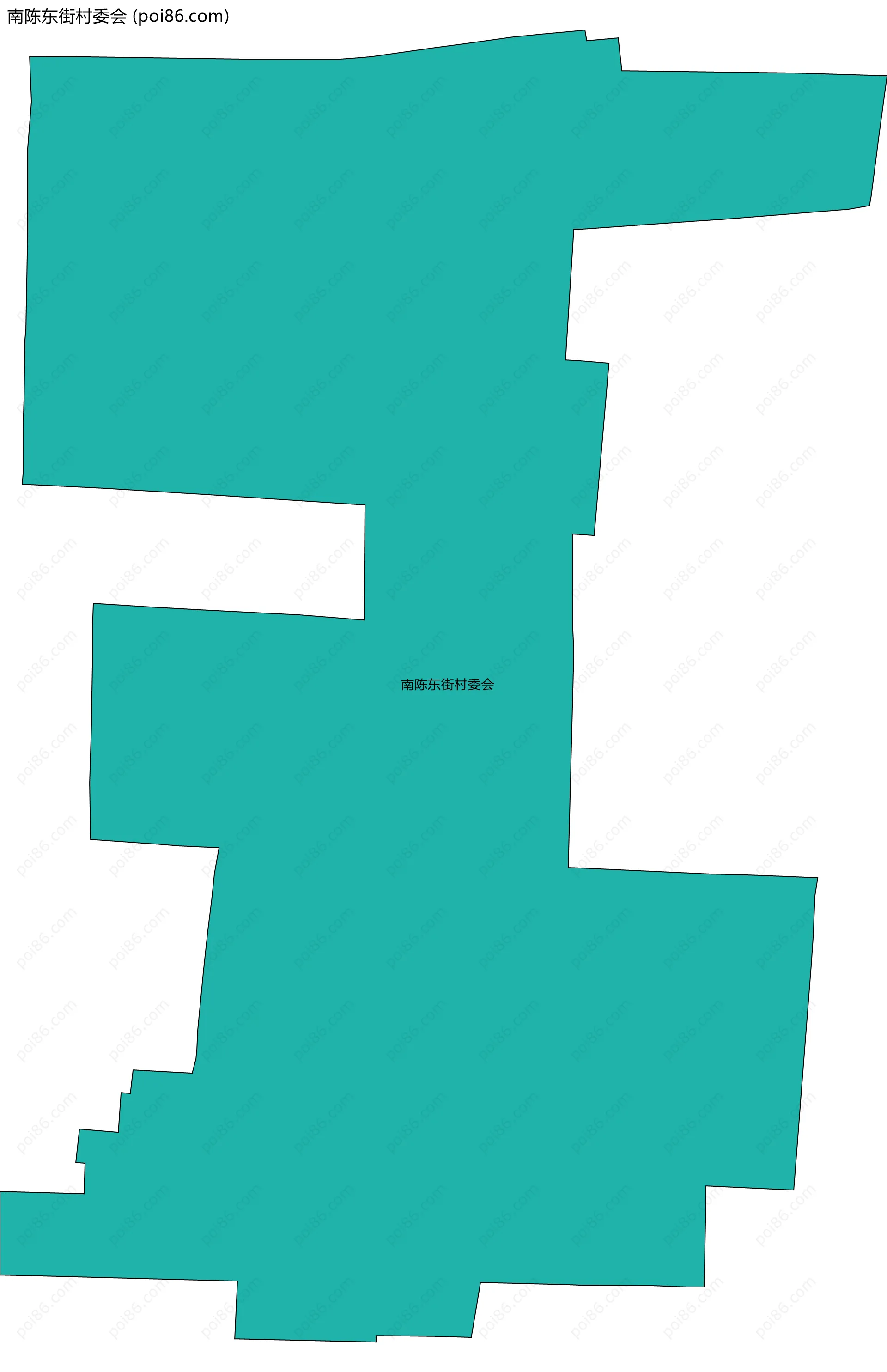 南陈东街村委会边界地图