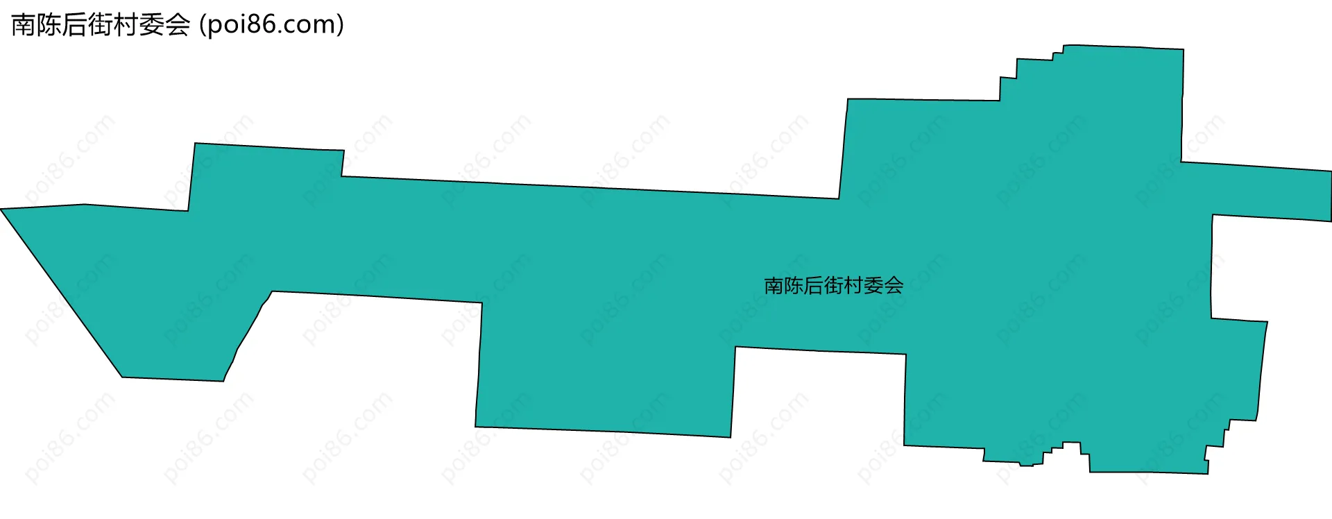 南陈后街村委会边界地图