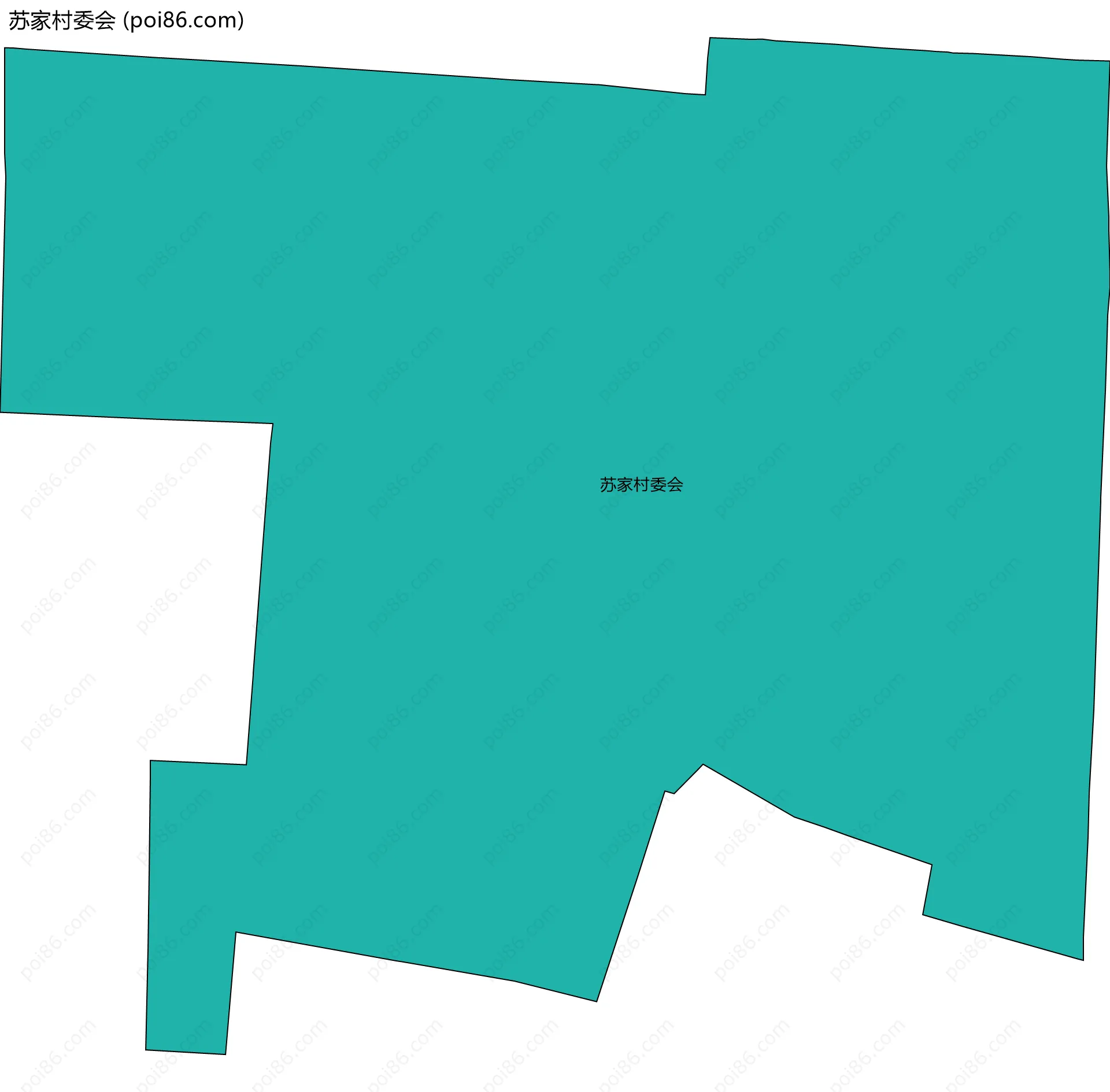 苏家村委会边界地图
