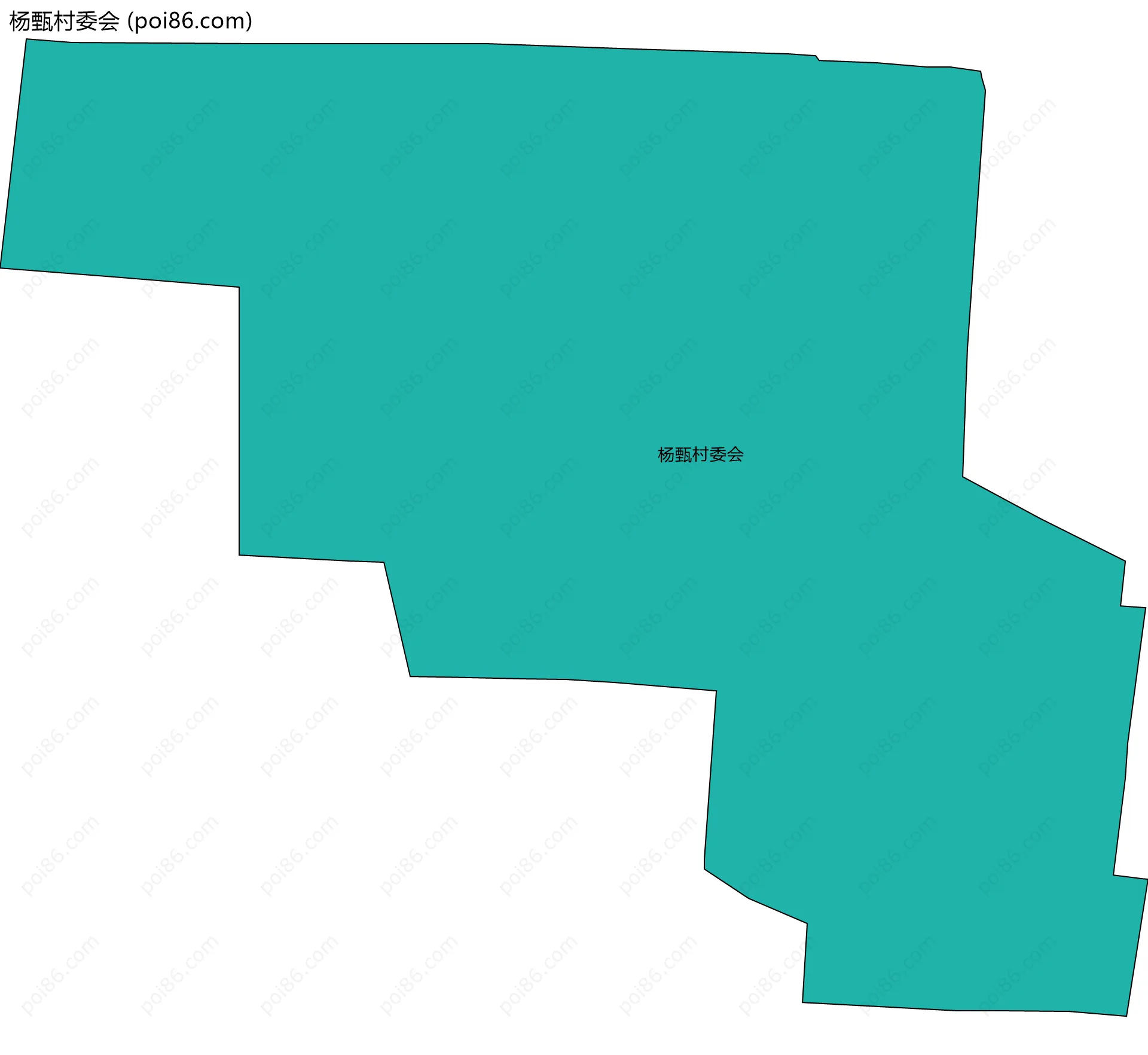 杨甄村委会边界地图