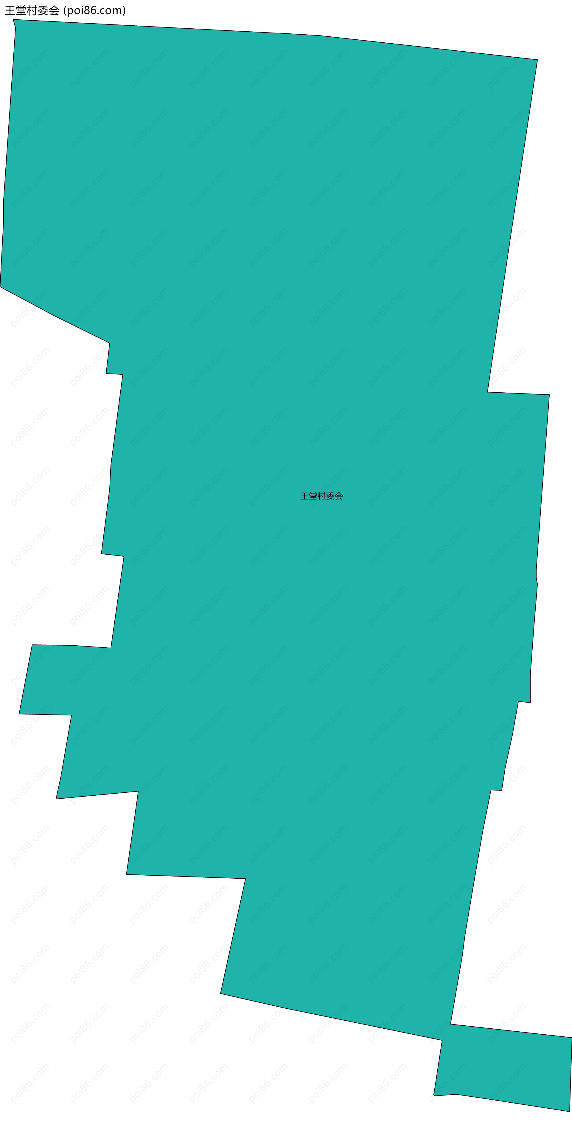 王堂村委会边界地图