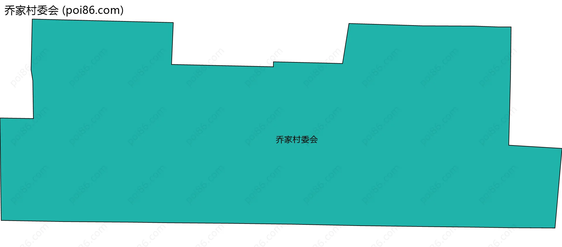 乔家村委会边界地图