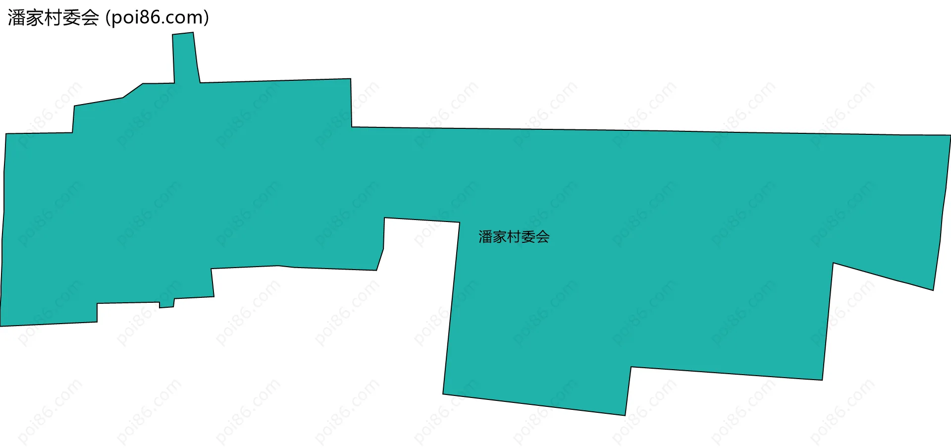 潘家村委会边界地图