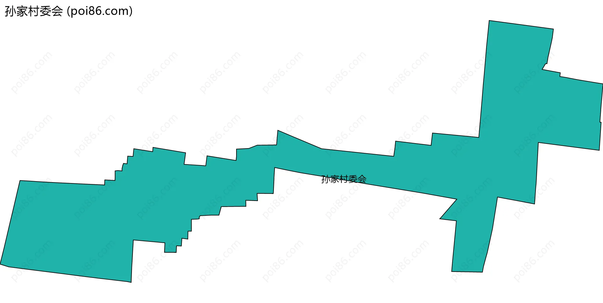 孙家村委会边界地图