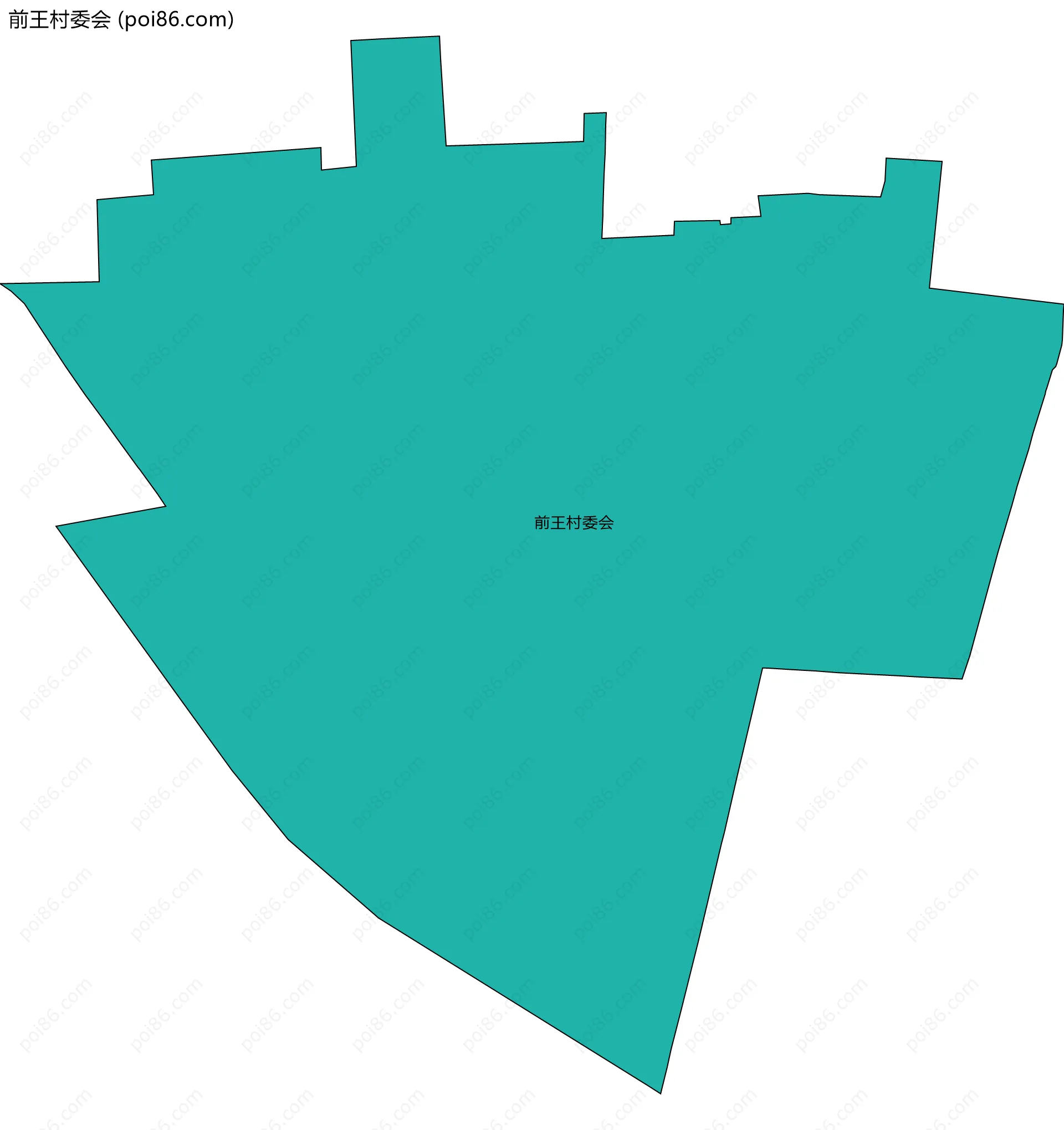 前王村委会边界地图