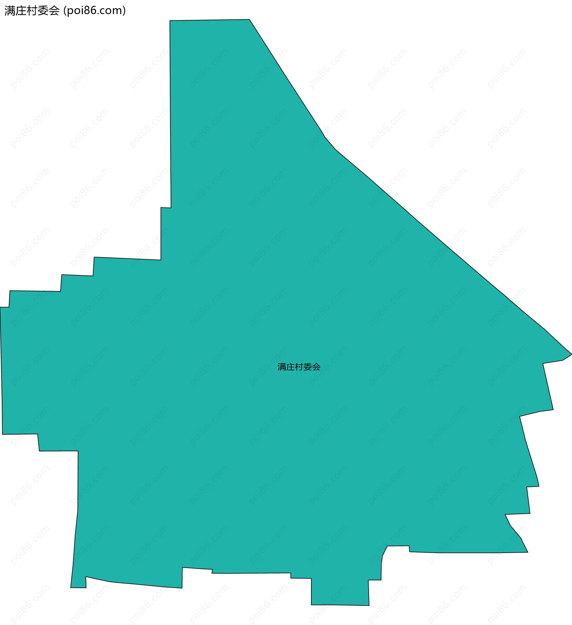 满庄村委会边界地图