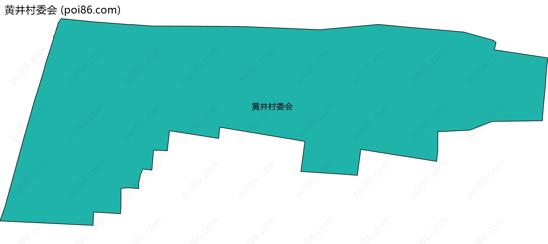 黄井村委会边界地图