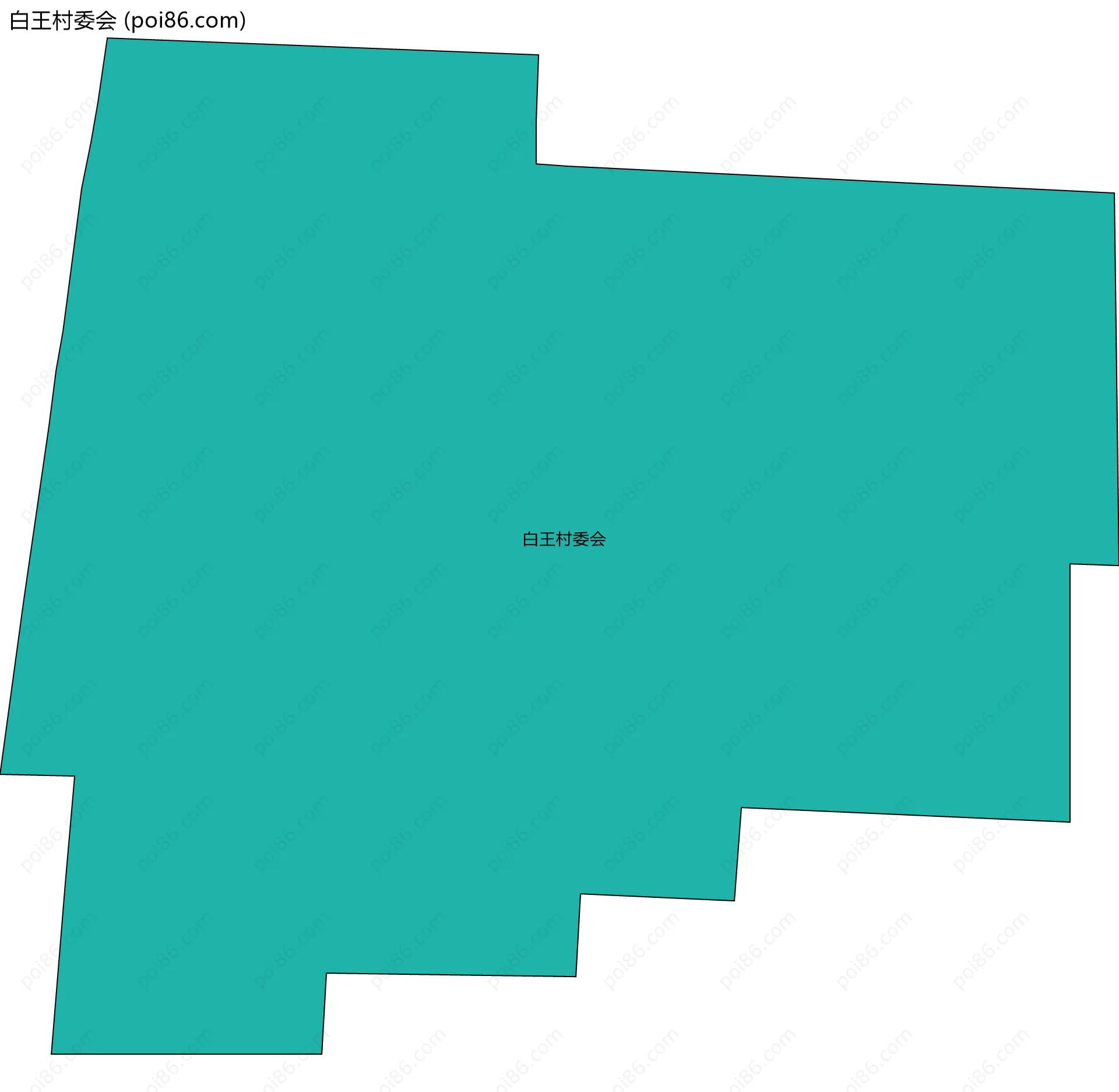 白王村委会边界地图