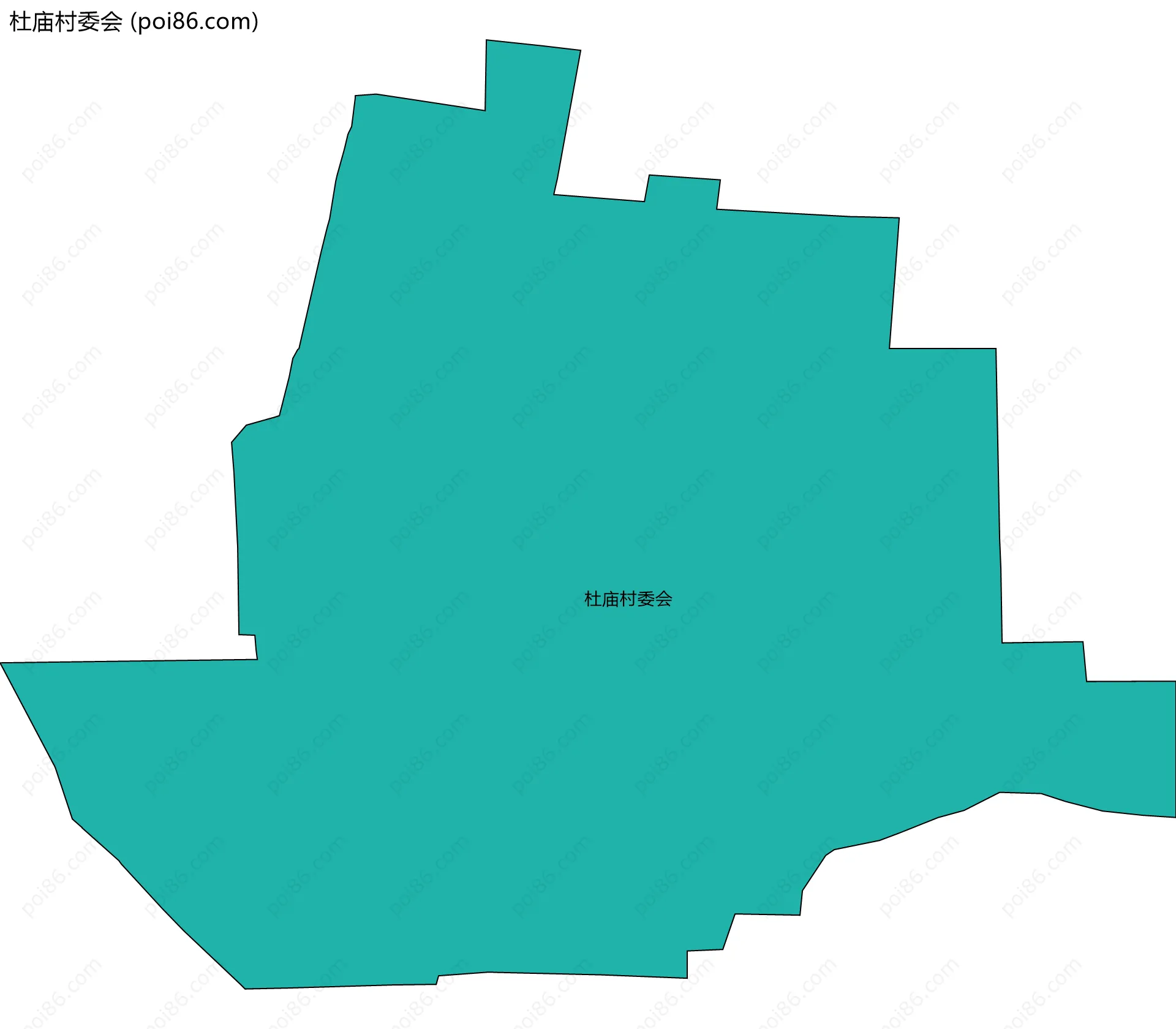 杜庙村委会边界地图