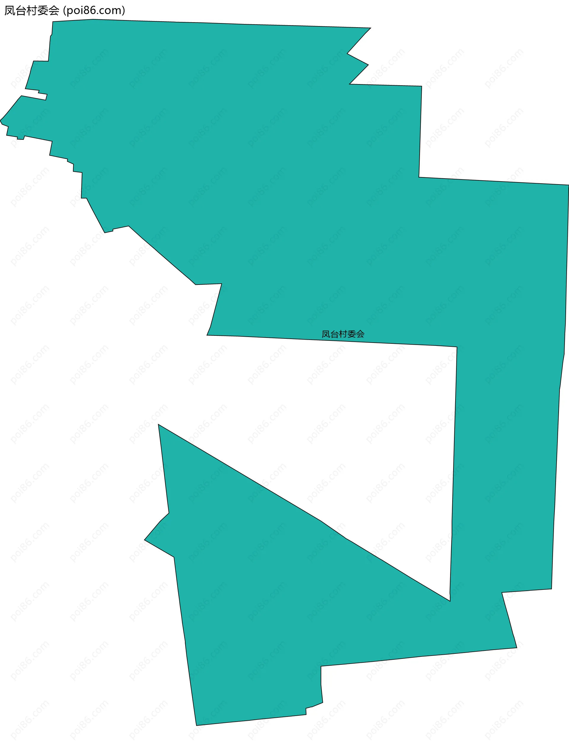 凤台村委会边界地图