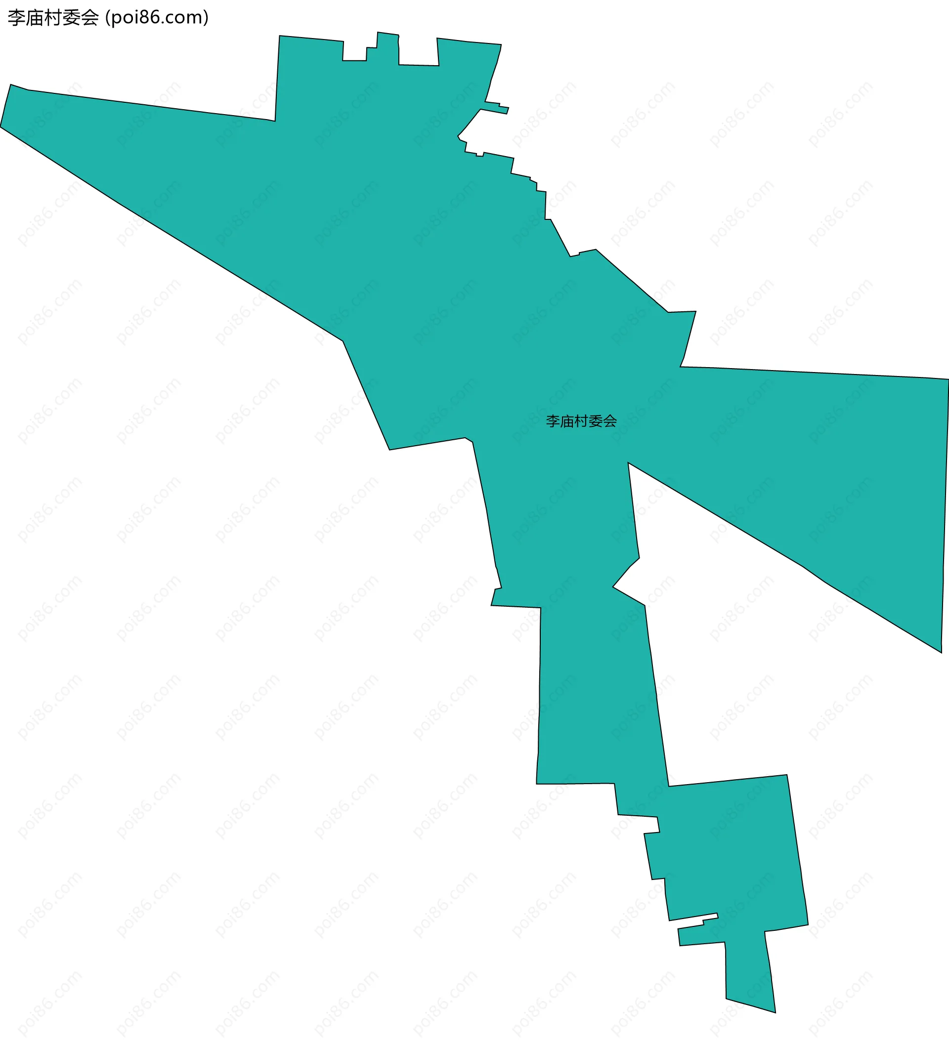 李庙村委会边界地图