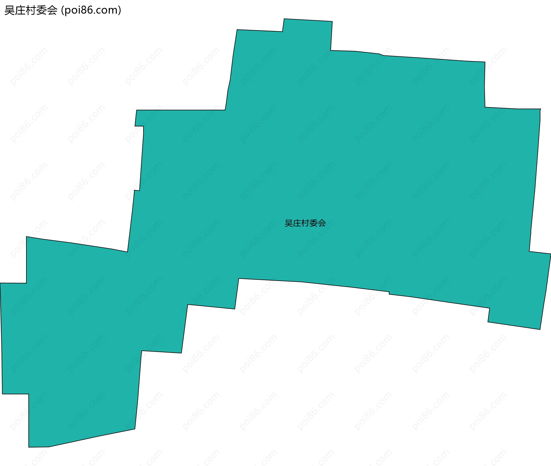 吴庄村委会边界地图