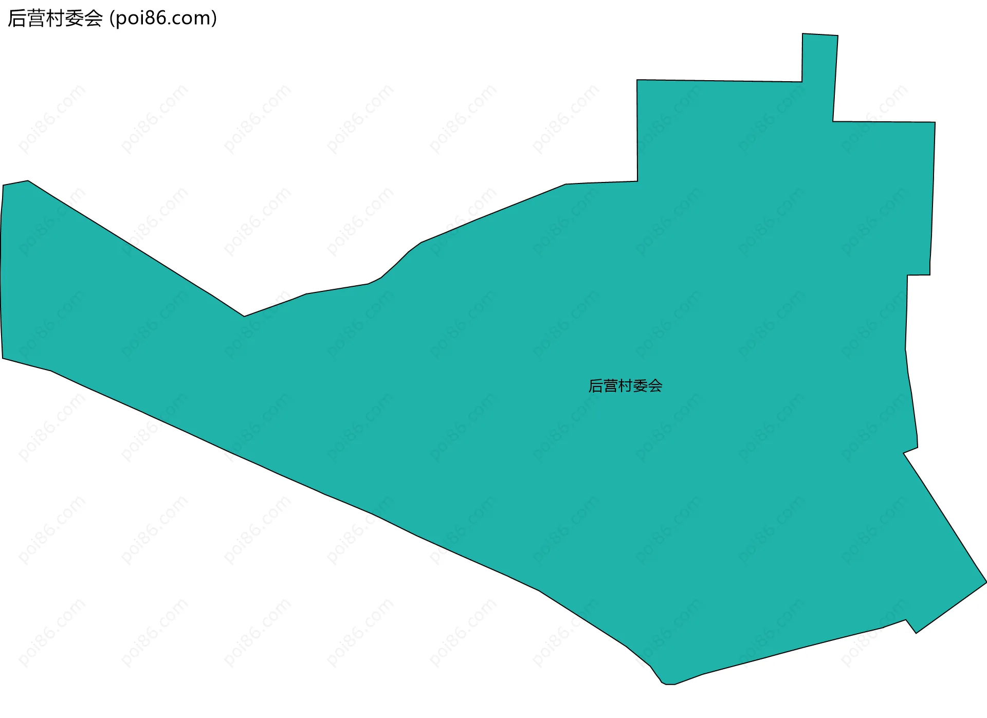 后营村委会边界地图