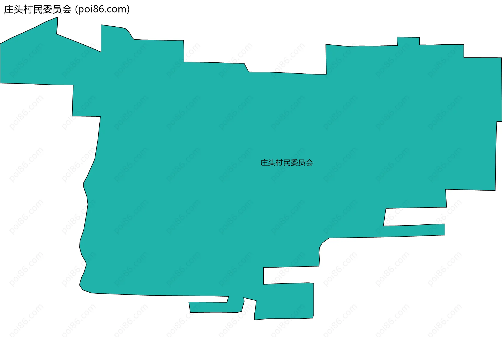 庄头村民委员会边界地图