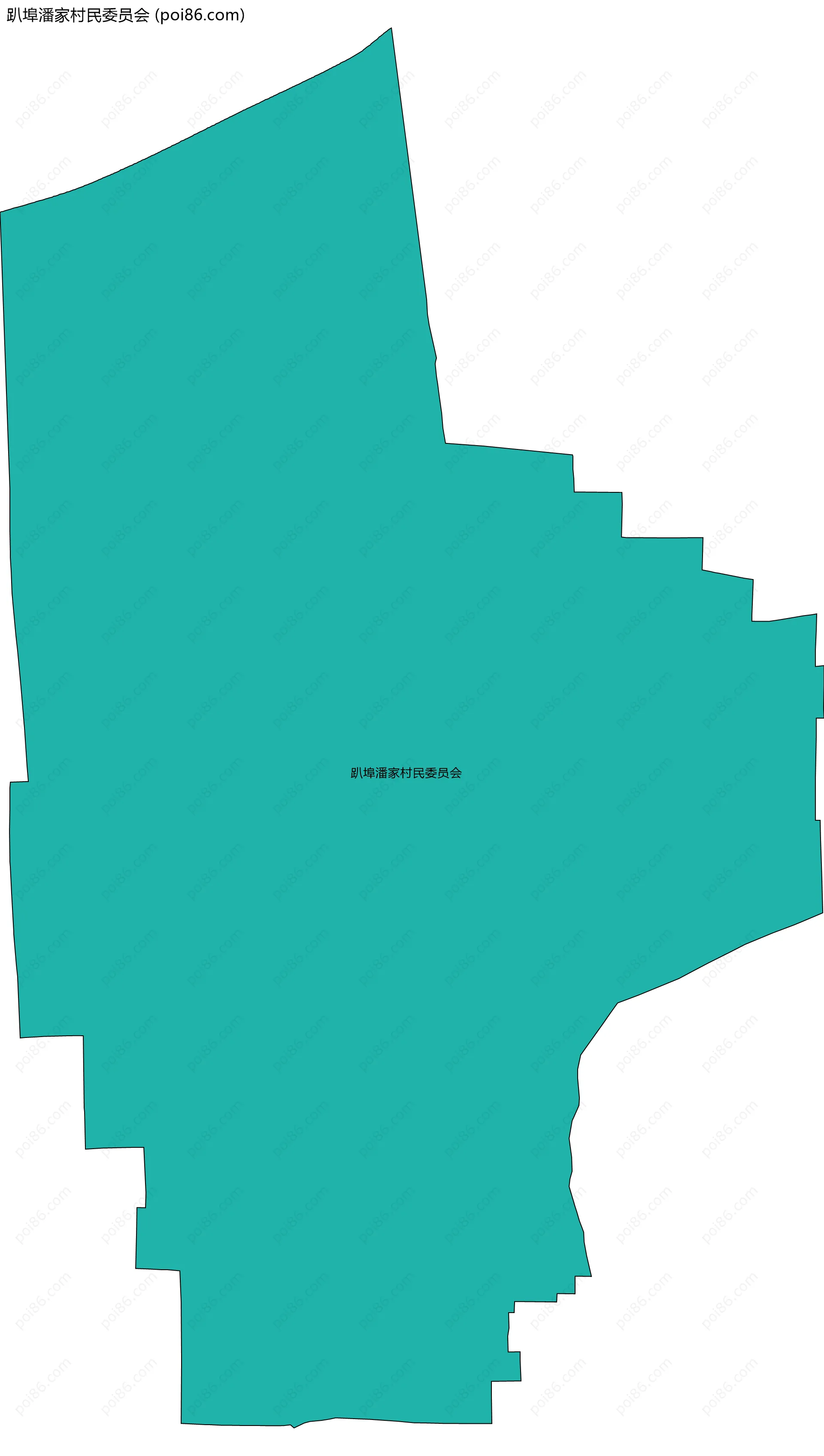 趴埠潘家村民委员会边界地图