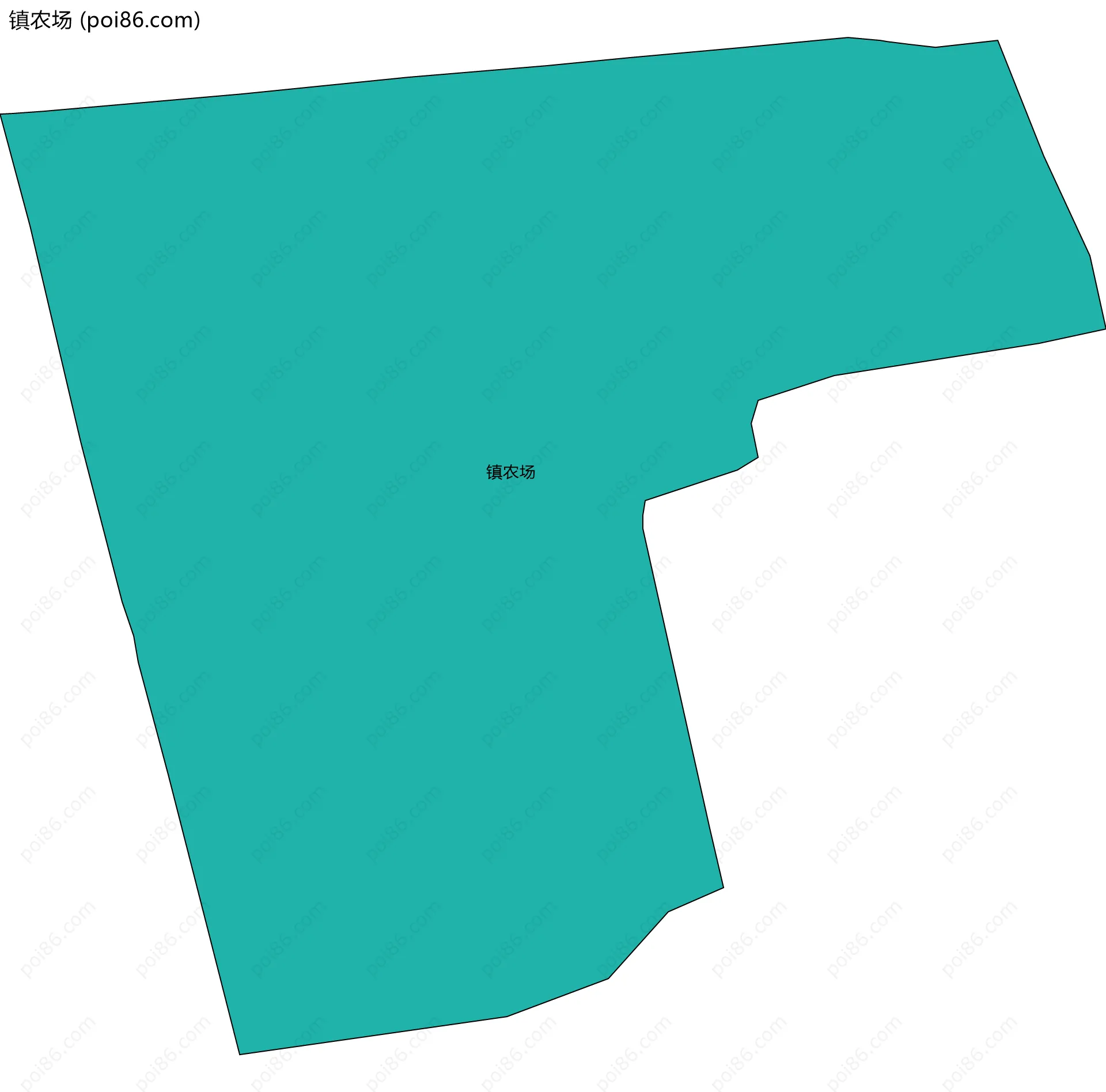 镇农场边界地图