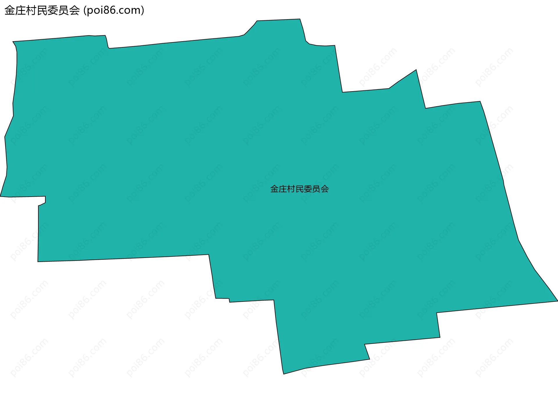 金庄村民委员会边界地图