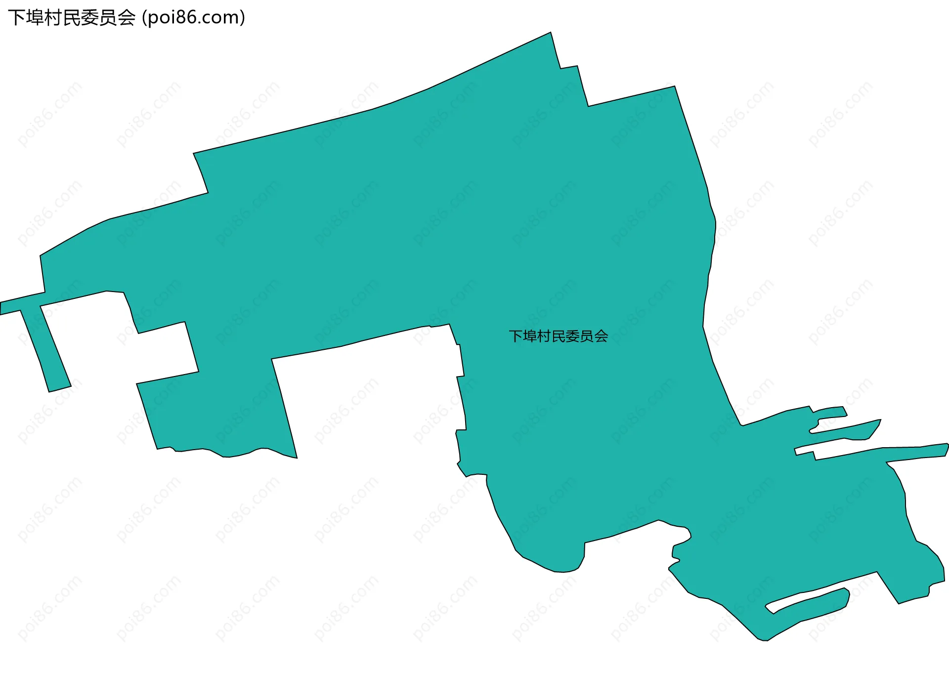 下埠村民委员会边界地图