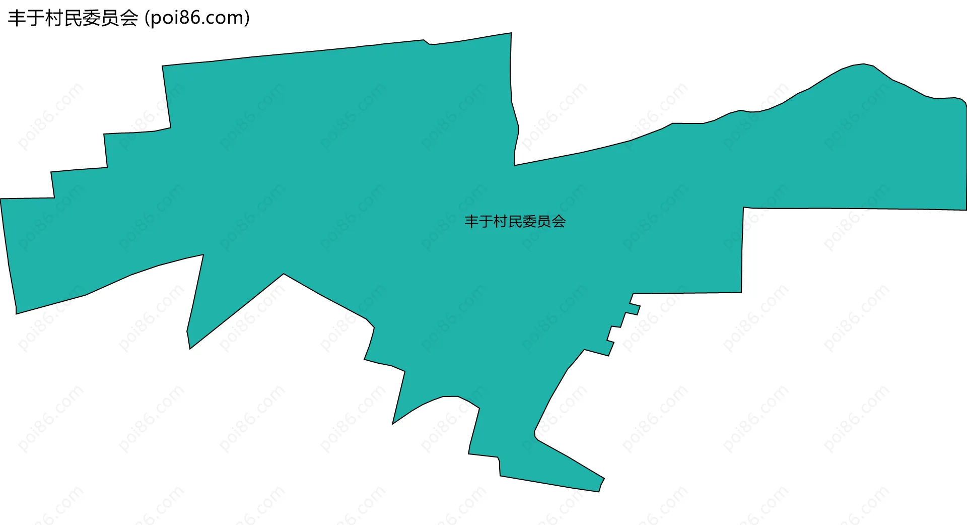 丰于村民委员会边界地图