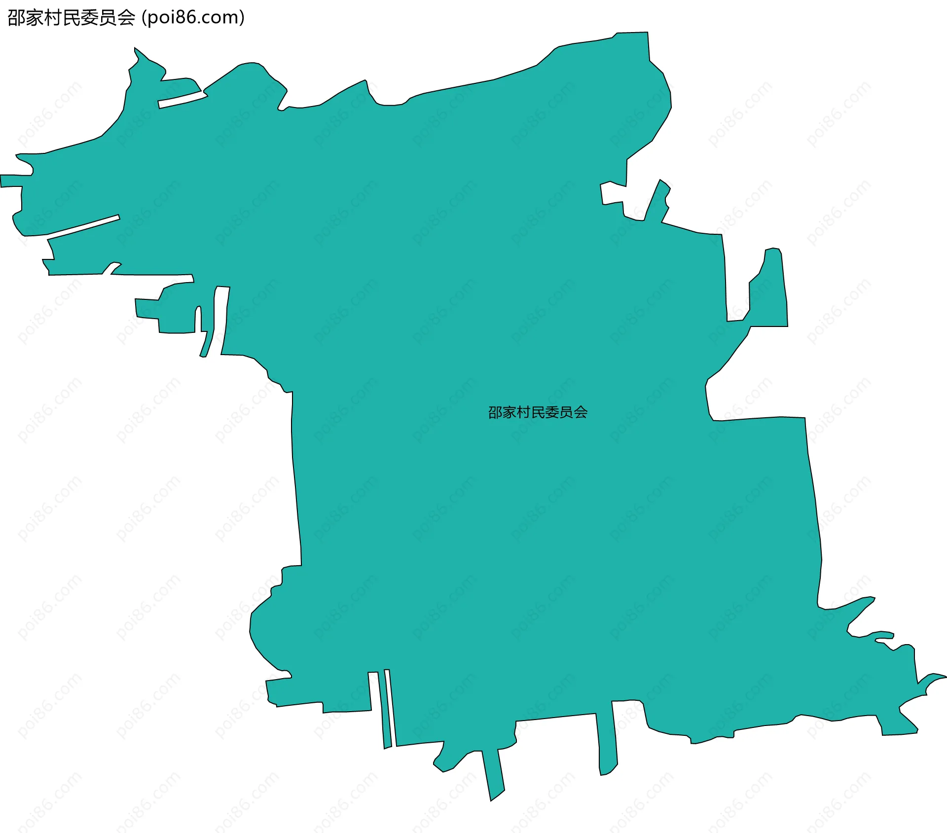 邵家村民委员会边界地图