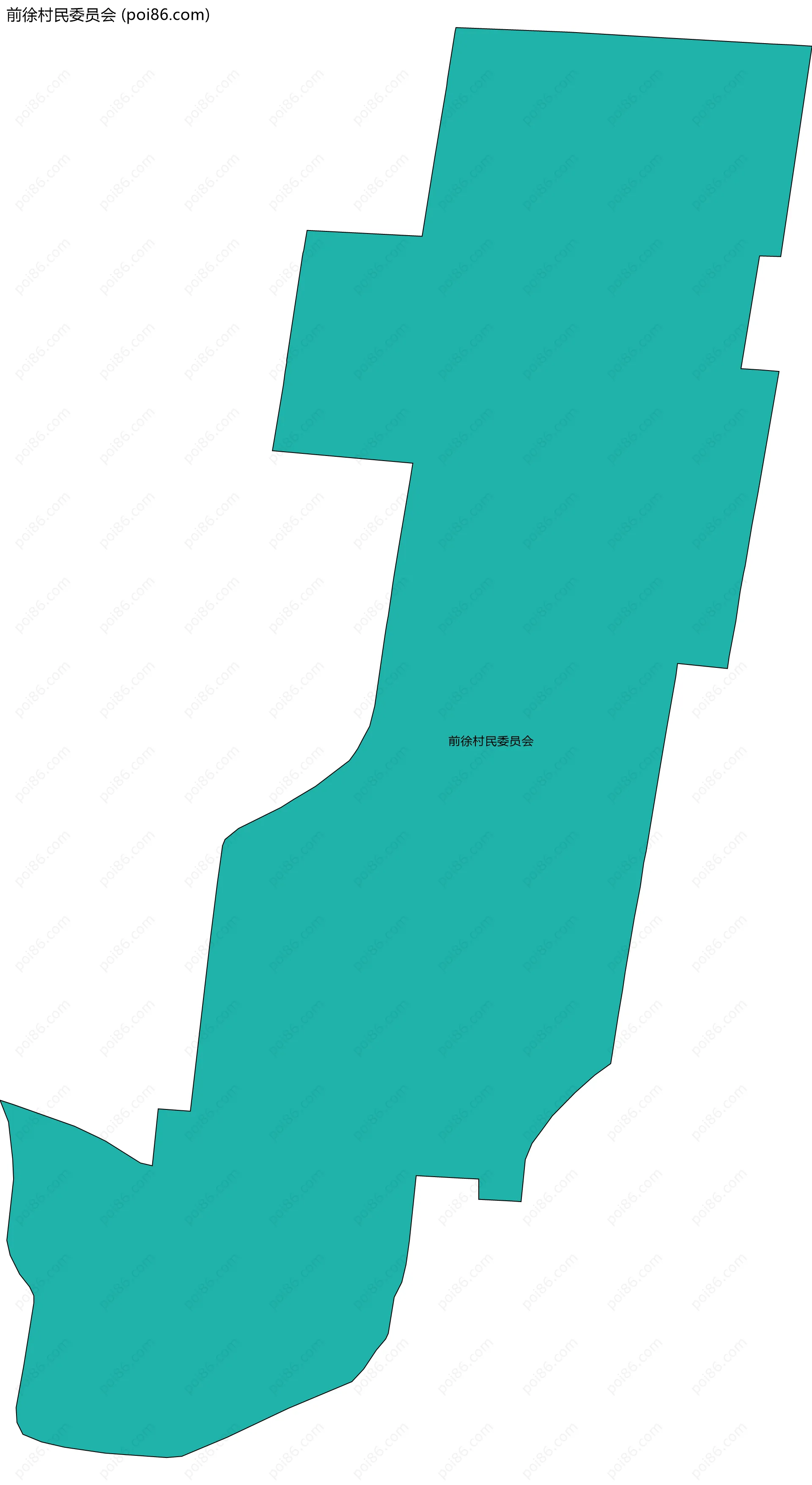 前徐村民委员会边界地图