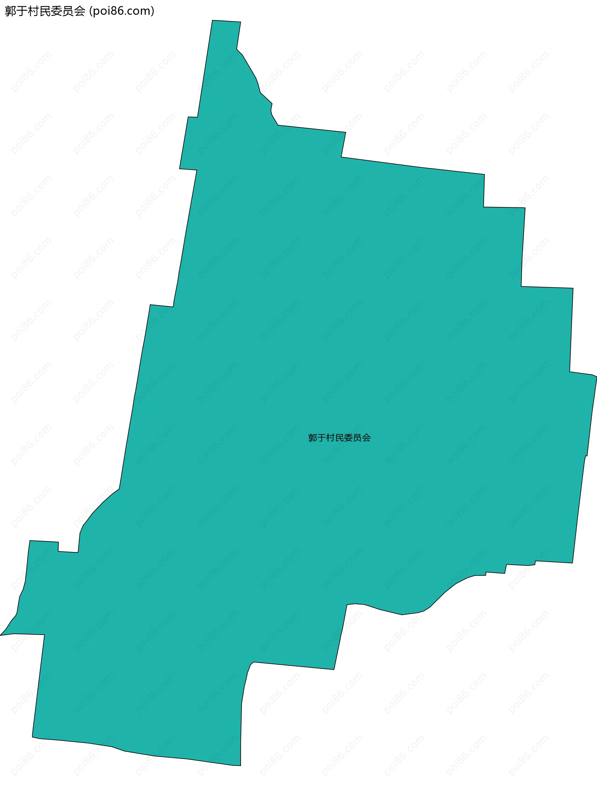 郭于村民委员会边界地图