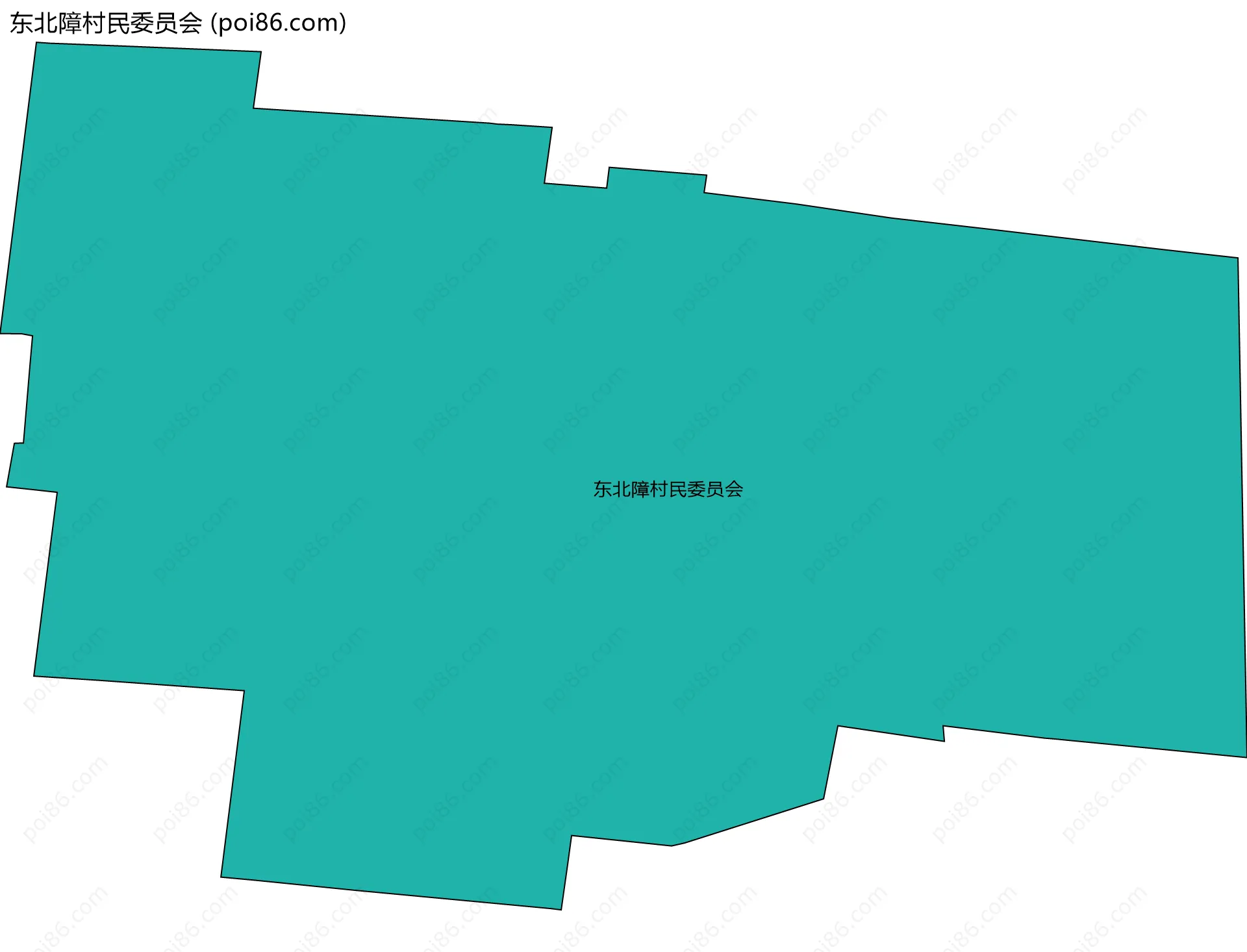 东北障村民委员会边界地图