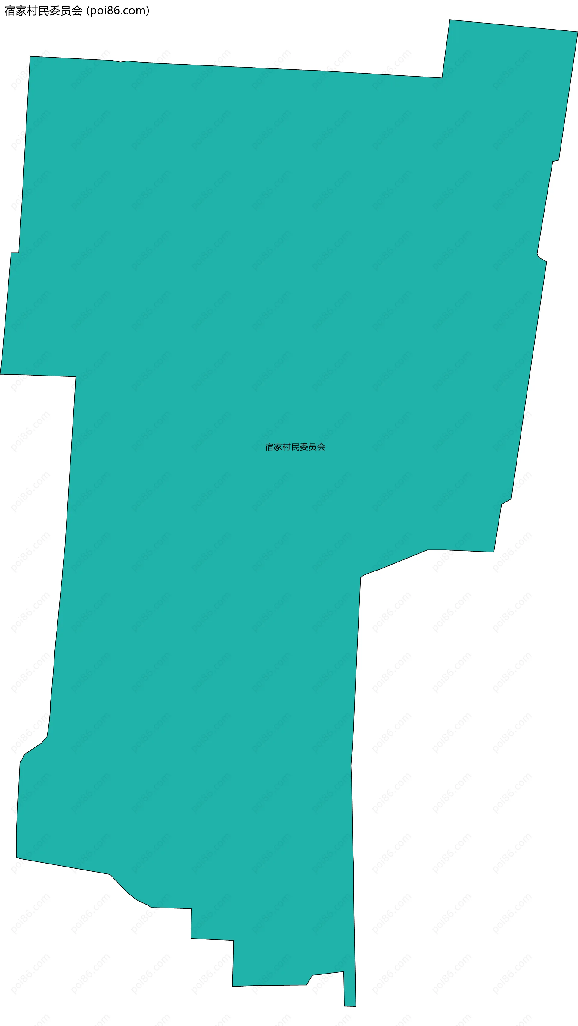 宿家村民委员会边界地图