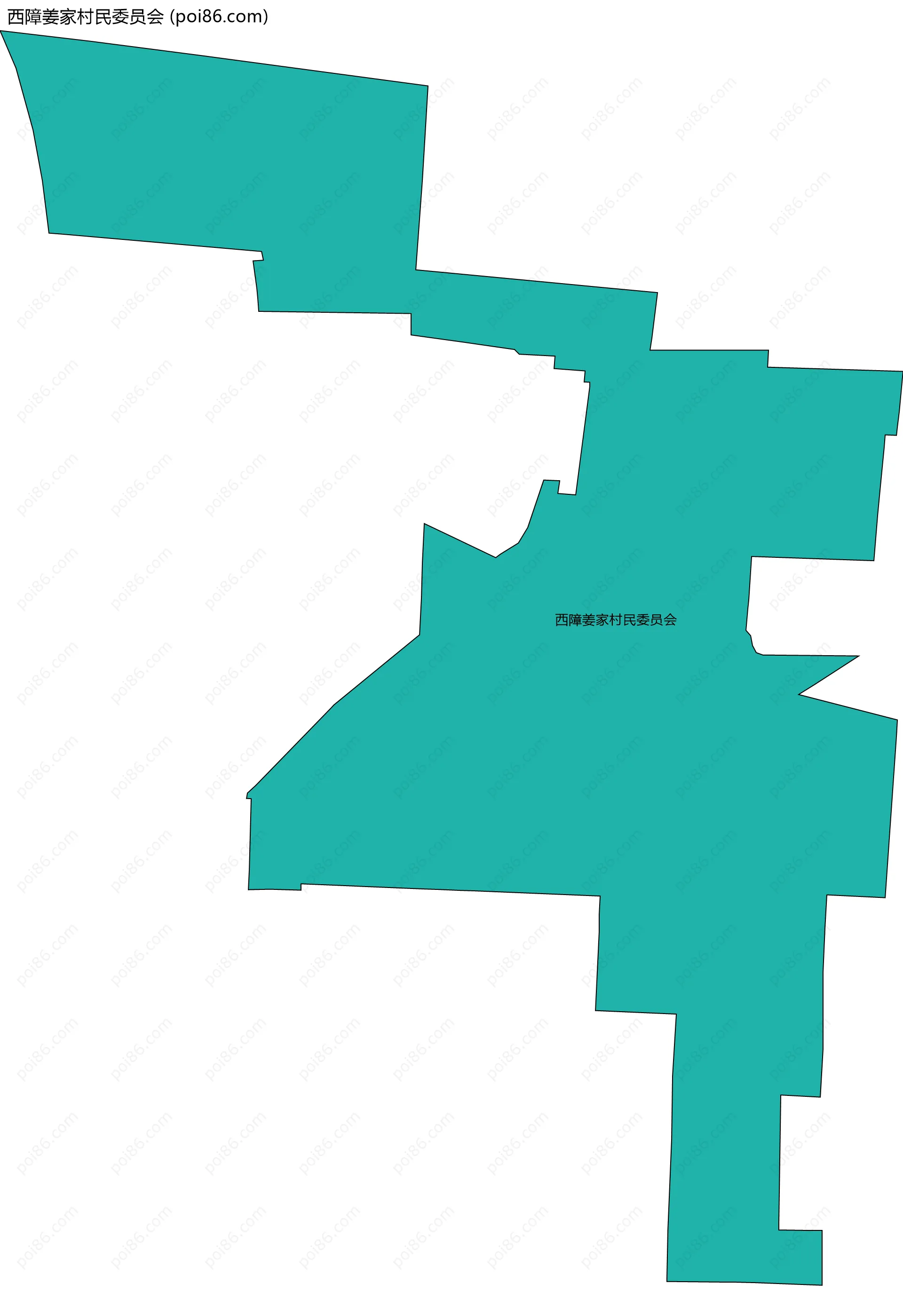 西障姜家村民委员会边界地图